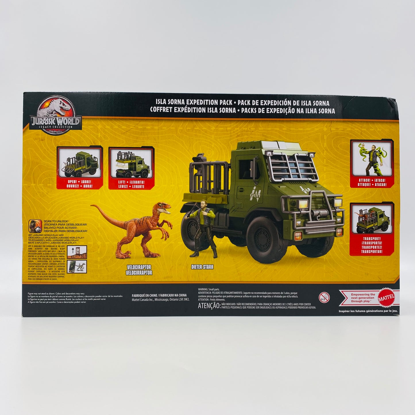 Jurassic World Legacy Collection Isla Sorna Expedition Pack boxed action figures & vehicle (2023) Mattel