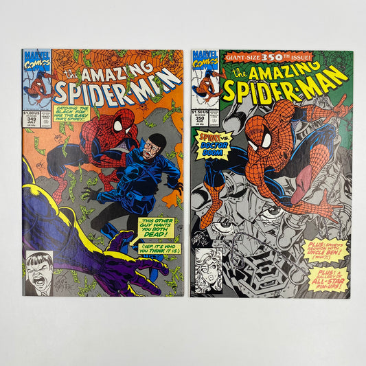Amazing Spider-Man #349-350 (1991) Marvel (FN-)