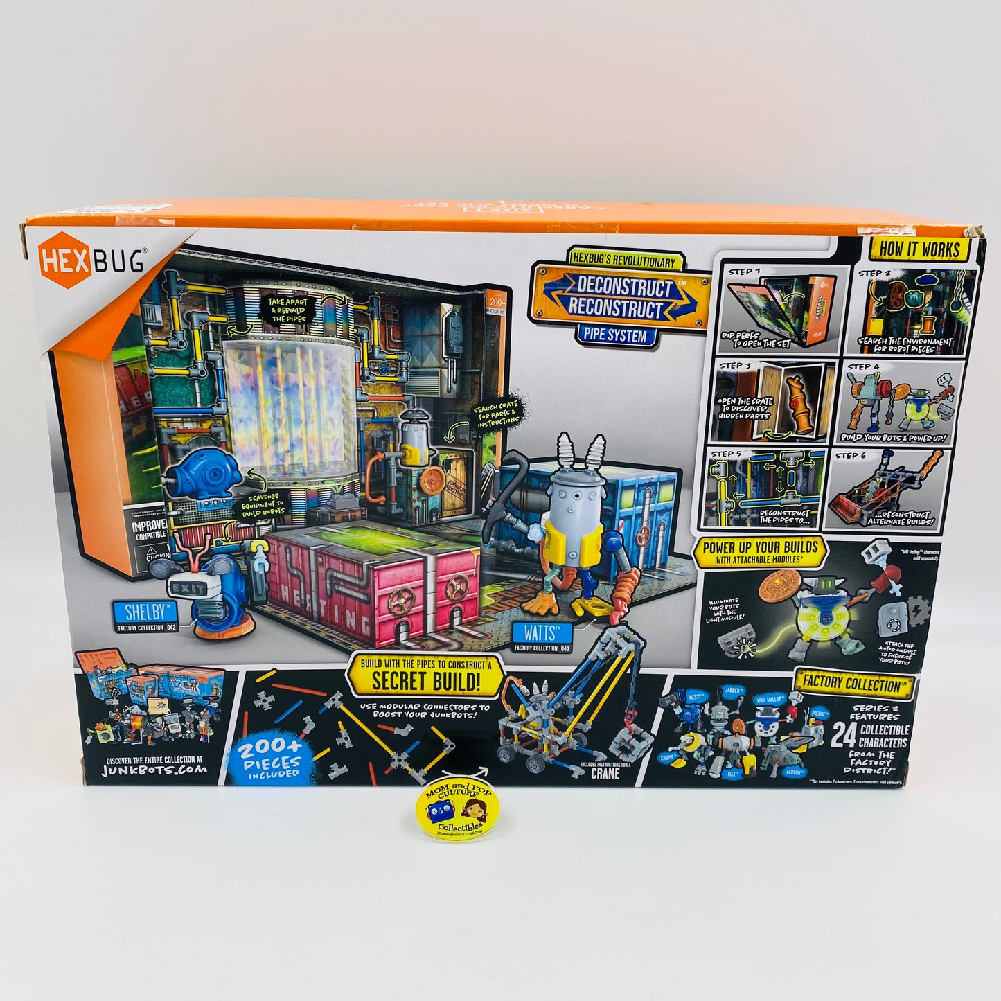HEXBUG JUNKBOTS Factory Collection Power Substation Construction Kit 200 pc. boxed set (2021) Hexbug