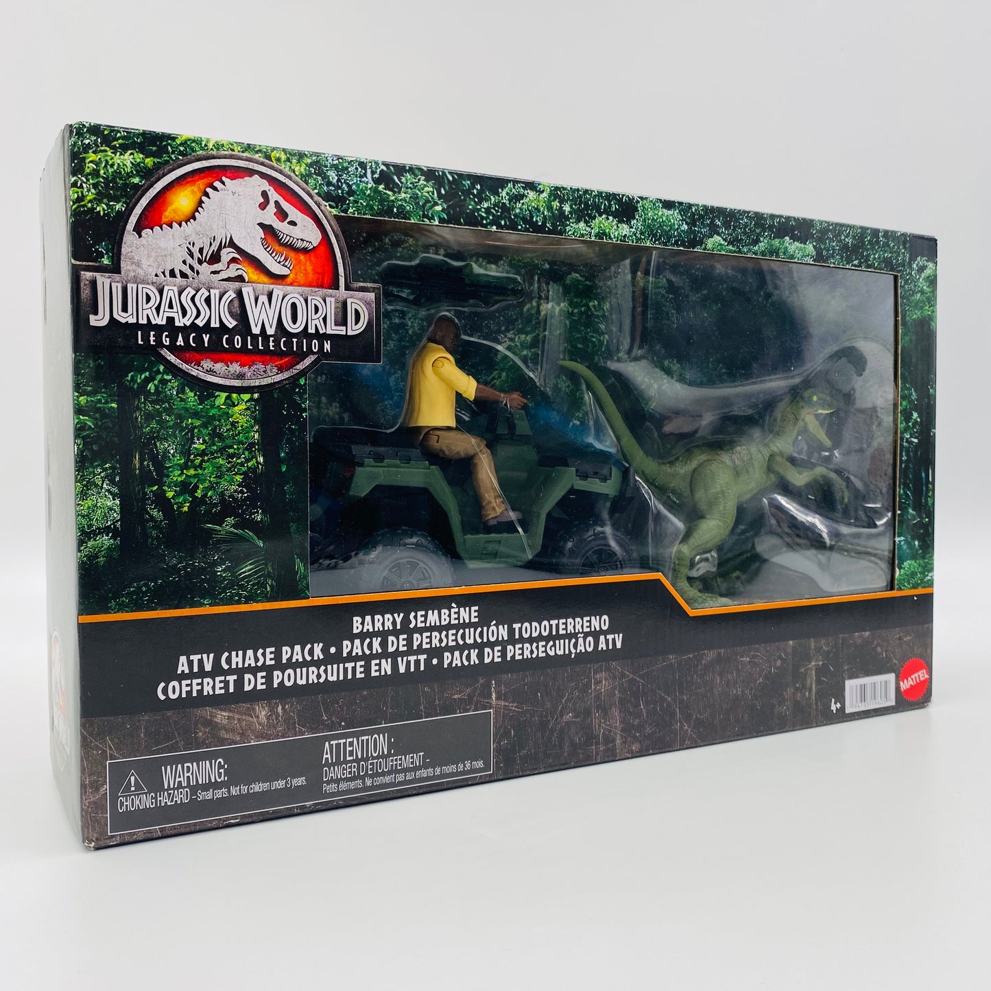 Jurassic World Legacy Collection Barry Sembene ATV Chase Pack boxed action figures & vehicle (2024) Mattel