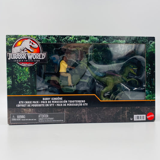 Jurassic World Legacy Collection Barry Sembene ATV Chase Pack boxed action figures & vehicle (2024) Mattel