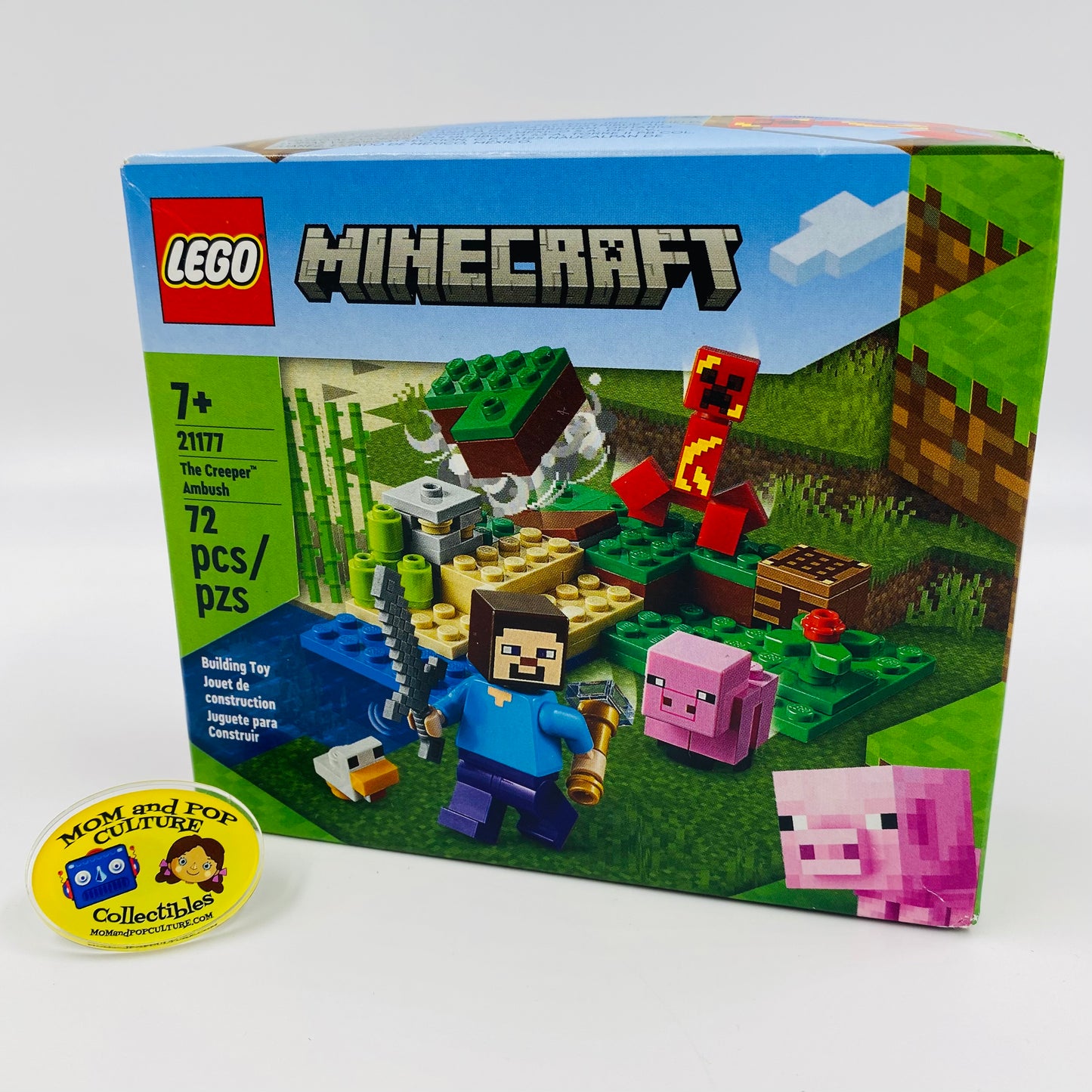 LEGO Minecraft The Creeper Ambush boxed set (2022) 21177