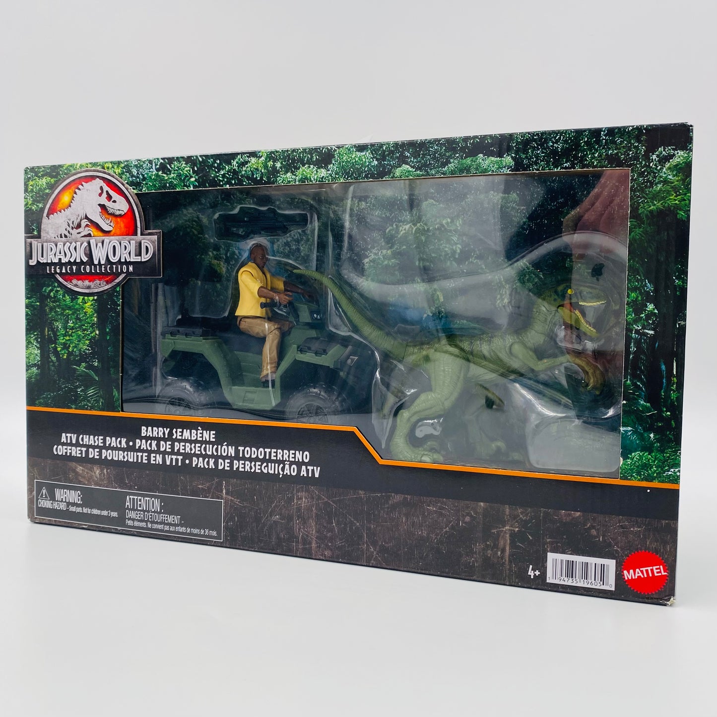 Jurassic World Legacy Collection Barry Sembene ATV Chase Pack boxed action figures & vehicle (2024) Mattel