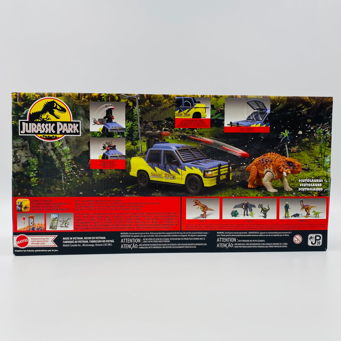 Jurassic Park ‘93 Classic Track & Explore Vehicle Set boxed action figure & vehicle (2023) Mattel