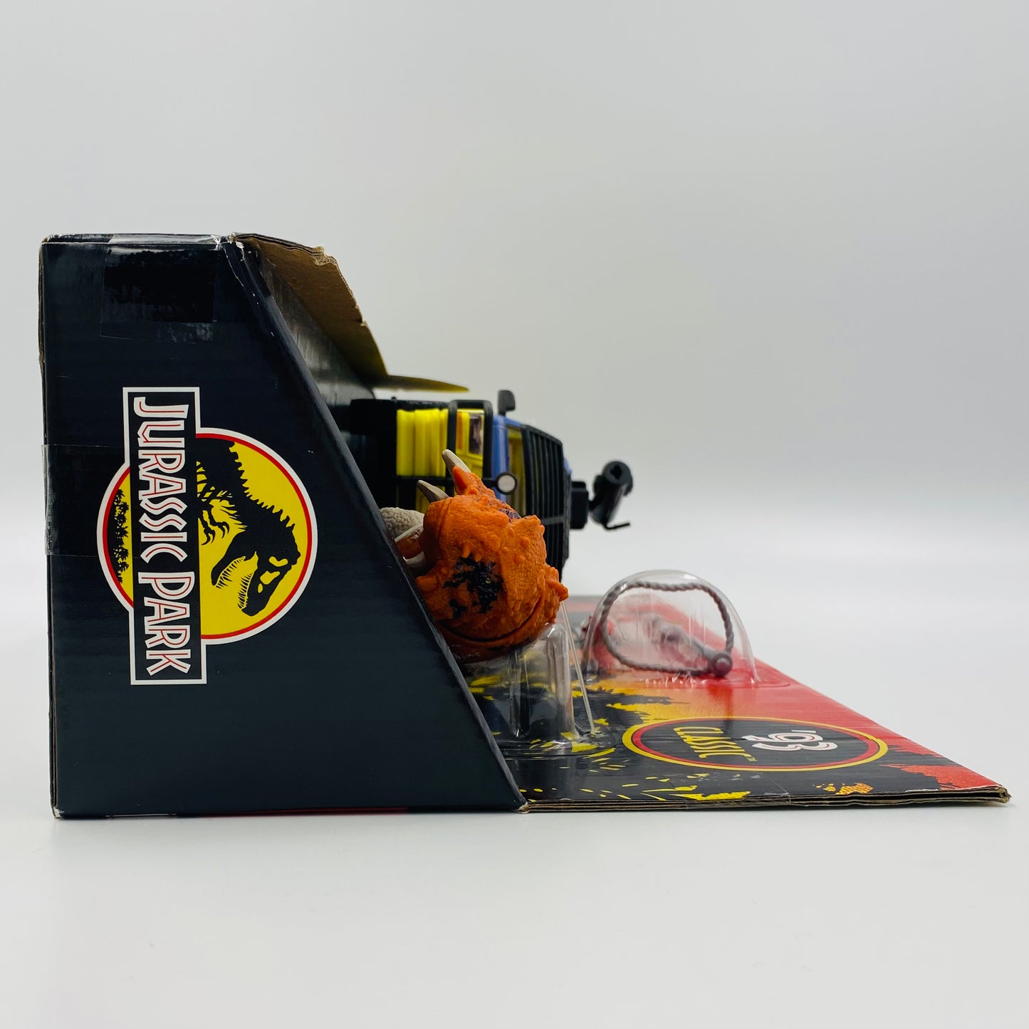 Jurassic Park ‘93 Classic Track & Explore Vehicle Set boxed action figure & vehicle (2023) Mattel