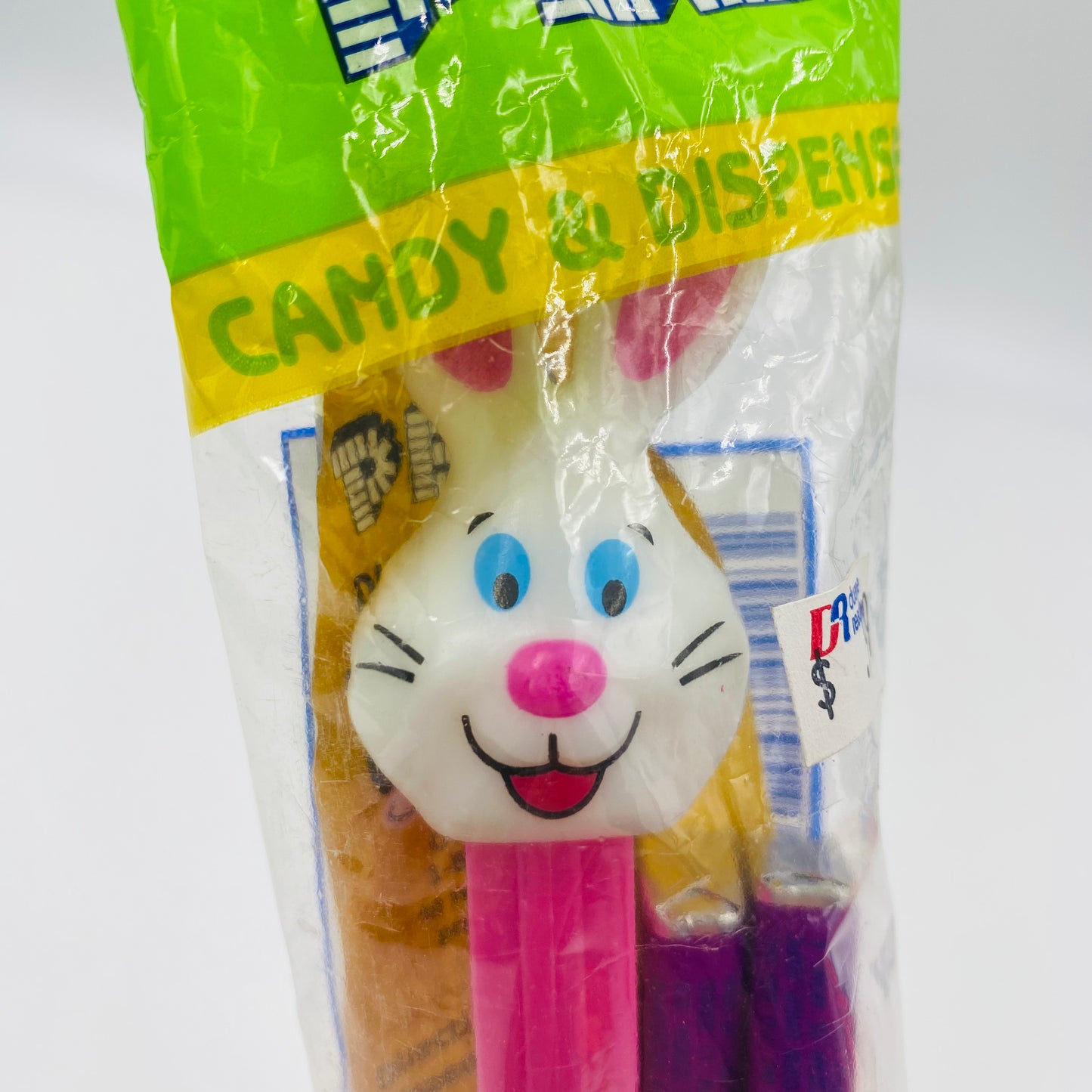 Easter Bunny (white) PEZ dispenser (2008) bagged 5.9 Slovenia green cello