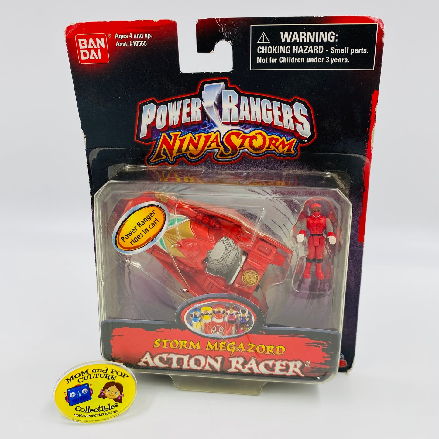 Power Rangers Ninja Storm Storm Megazord Action Racer carded action figure and vehicle (2003) Bandai