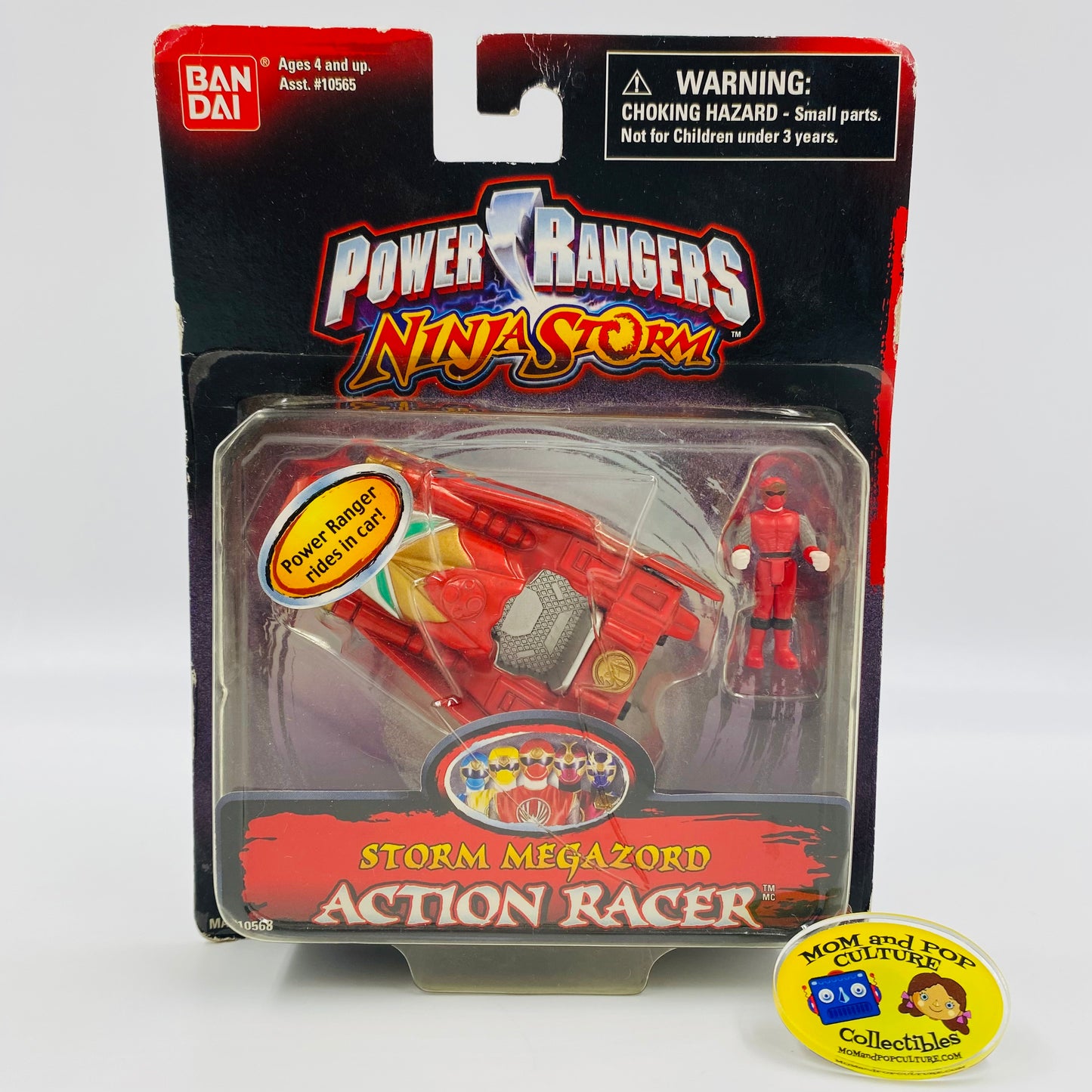 Power Rangers Ninja Storm Storm Megazord Action Racer carded action figure and vehicle (2003) Bandai