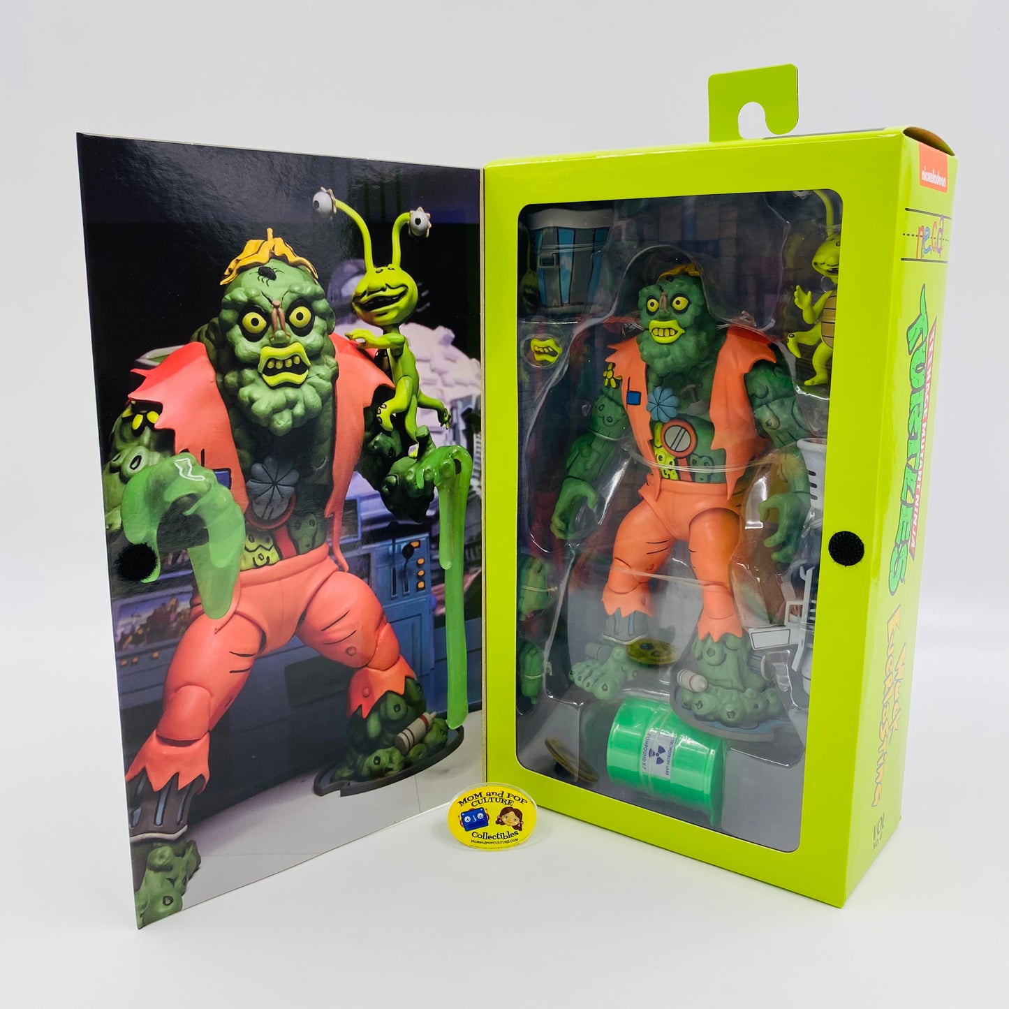 Teenage Mutant Ninja Turtles Muckman & Joe Eyeball boxed action figures (2021) NECA