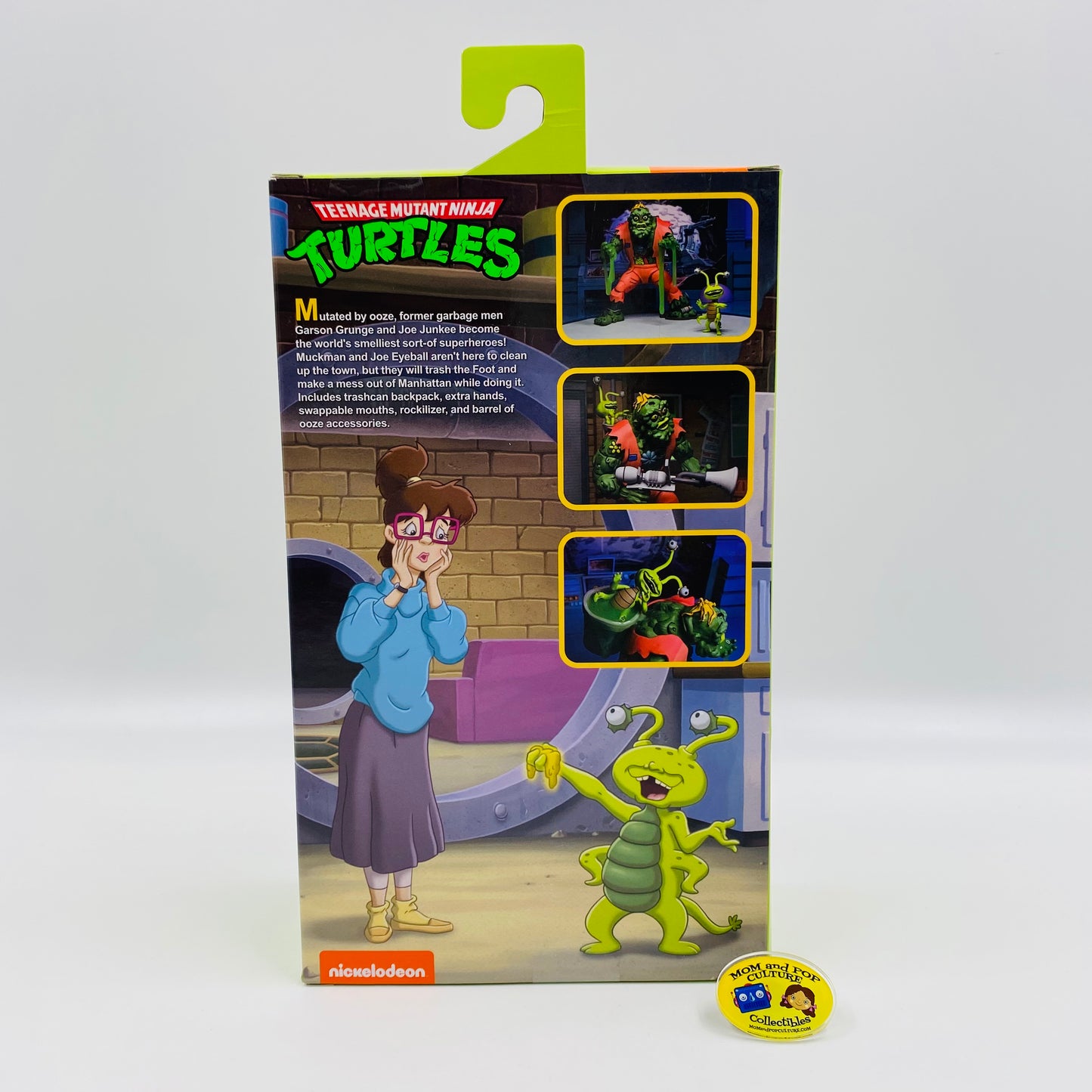 Teenage Mutant Ninja Turtles Muckman & Joe Eyeball boxed action figures (2021) NECA