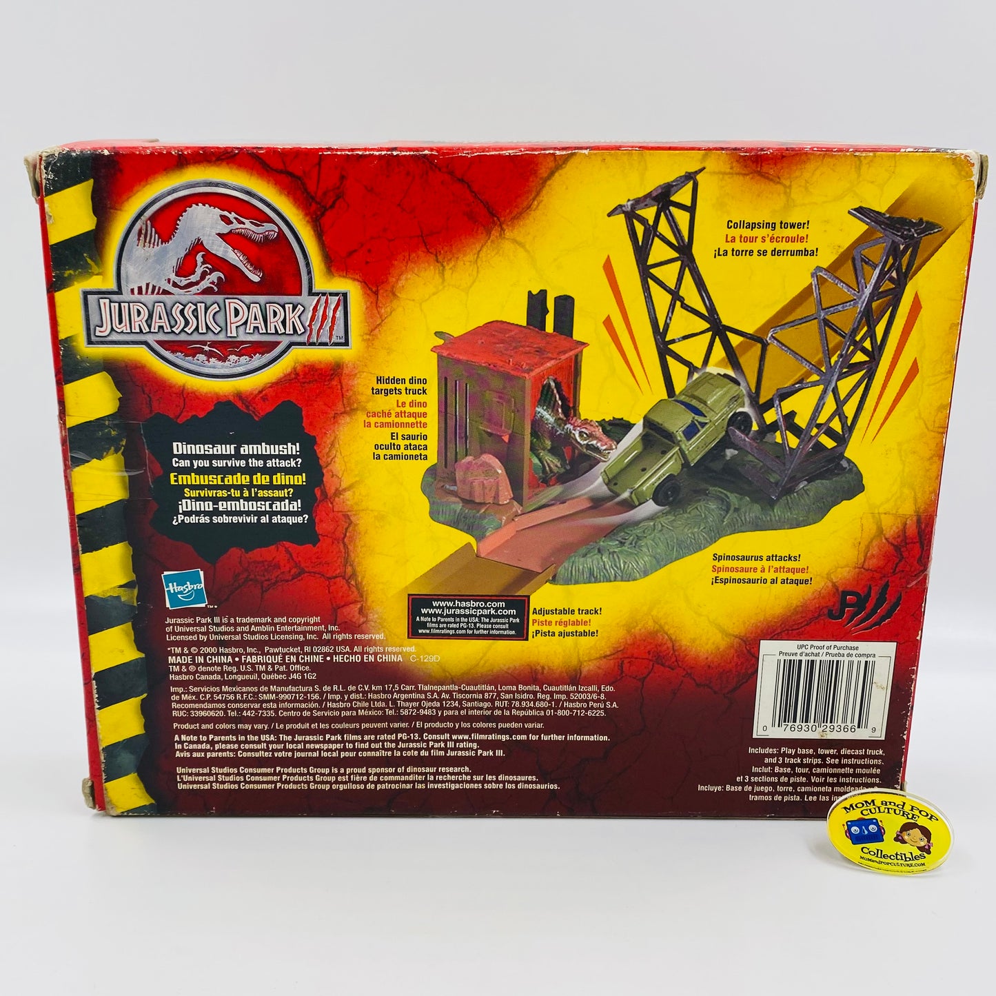 Jurassic Park III Spinosaurus Attack Set boxed playset (2000) Hasbro