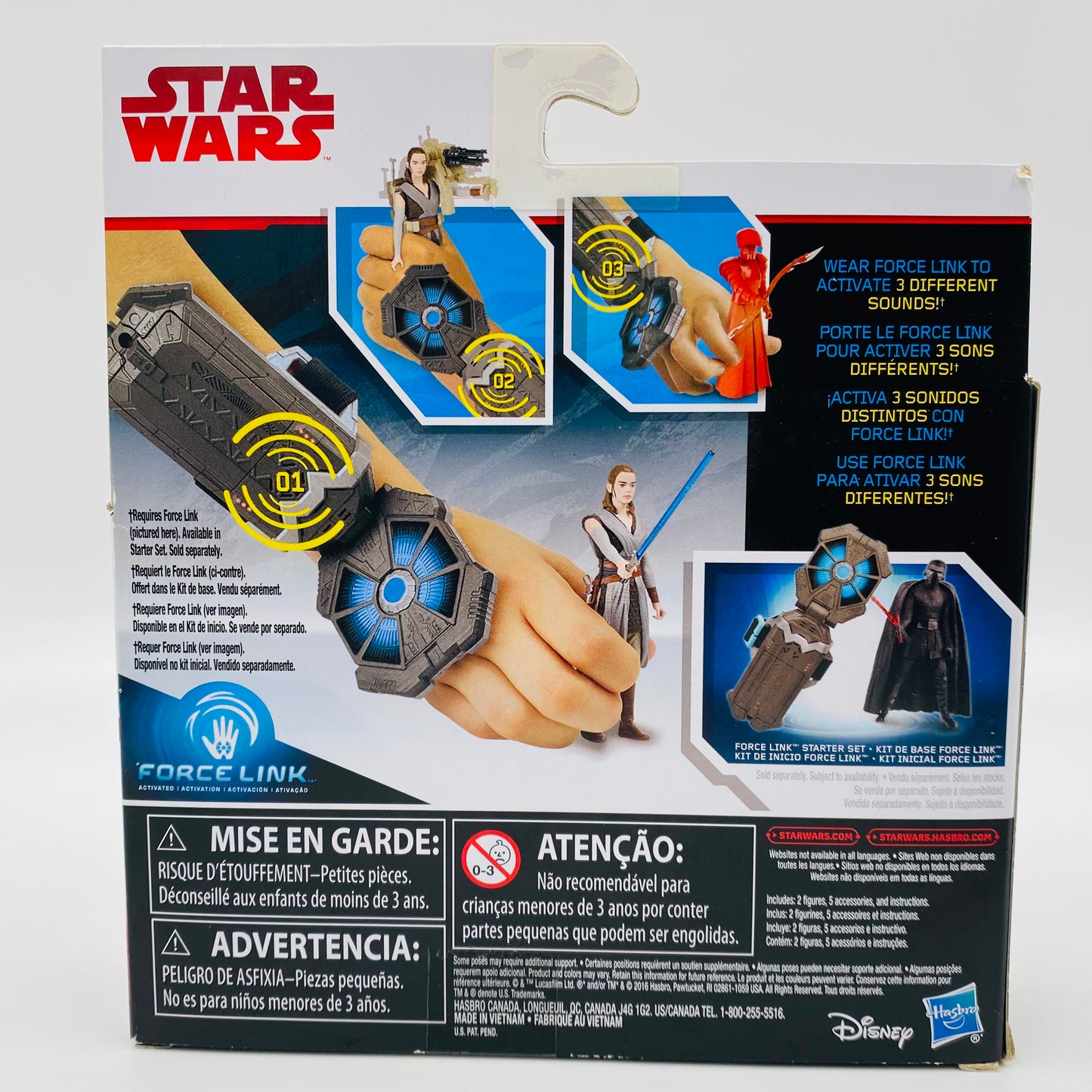 Star Wars The Last Jedi Rey (Jedi Training) & Elite Praetorian Guard 3.75” boxed action figures (2017) Hasbro