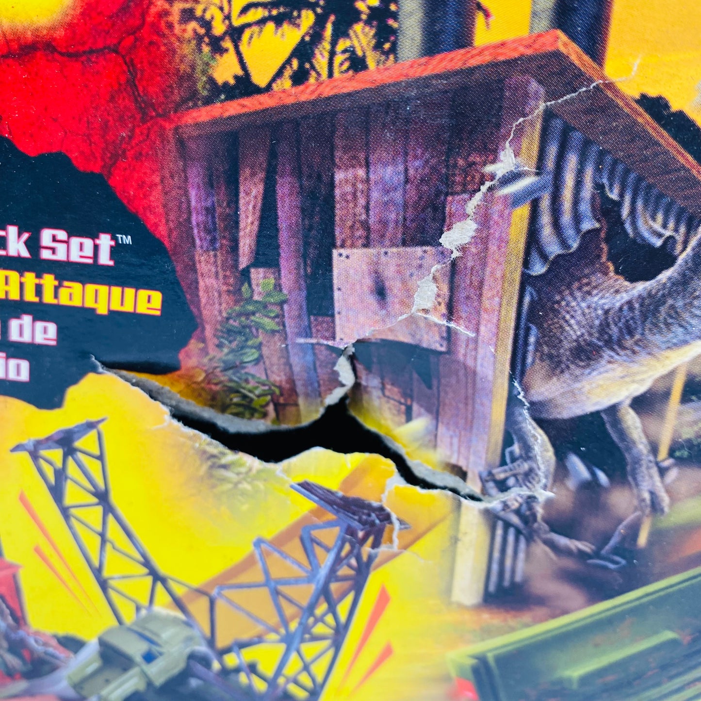 Jurassic Park III Spinosaurus Attack Set boxed playset (2000) Hasbro
