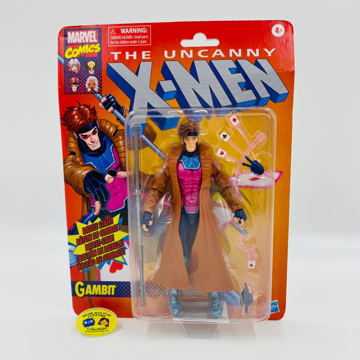 Marvel Legends X-Men Retro Collection Gambit carded 6” action figure (2021) Hasbro