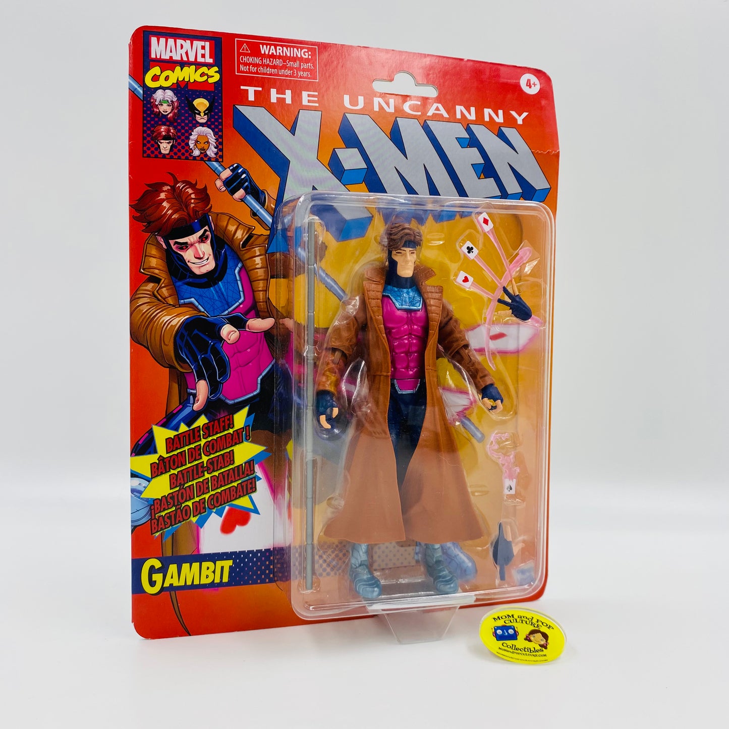 Marvel Legends X-Men Retro Collection Gambit carded 6” action figure (2021) Hasbro