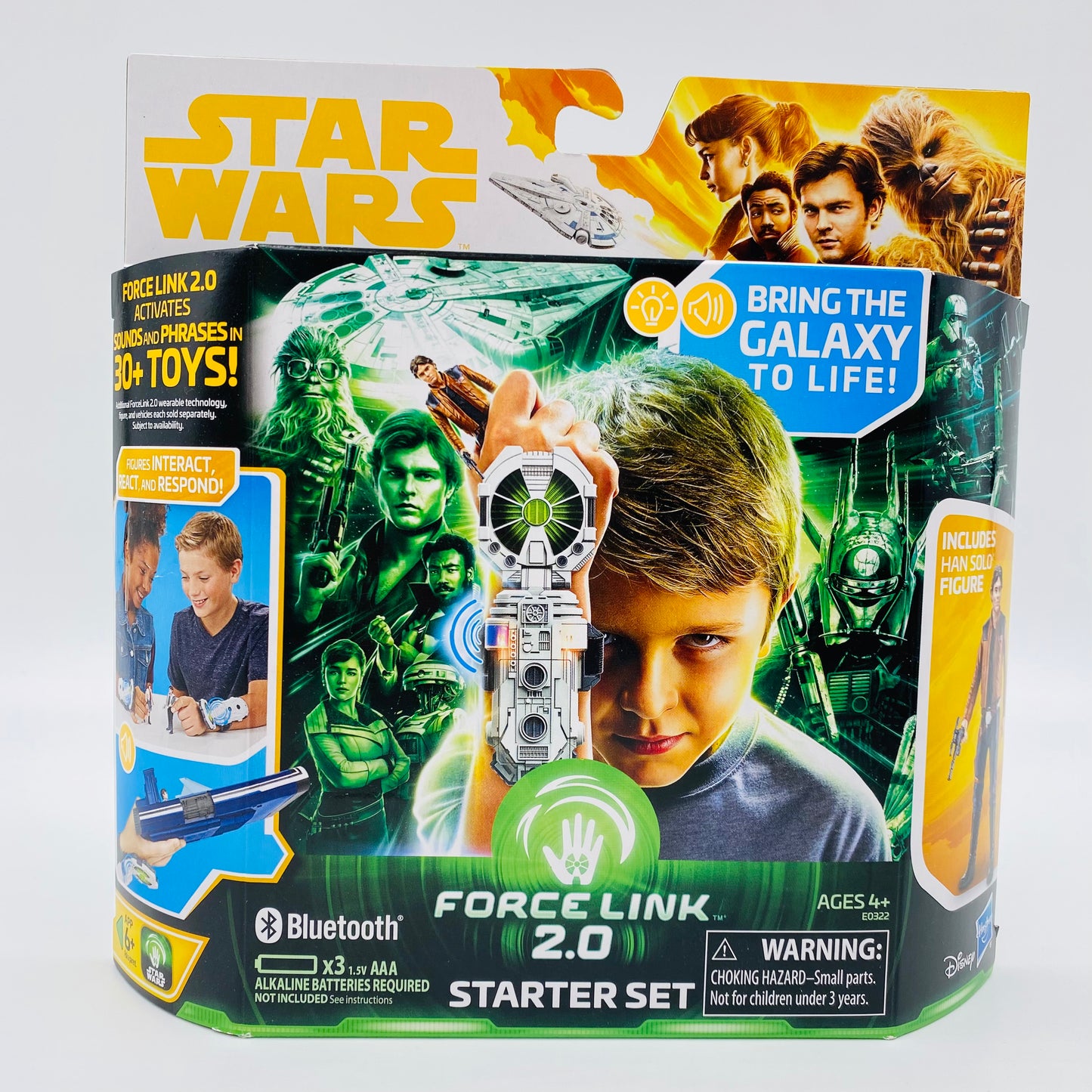 Star Wars Solo Force Link 2.0 Starter Set & Han Solo 3.75” boxed action figure (2018) Hasbro