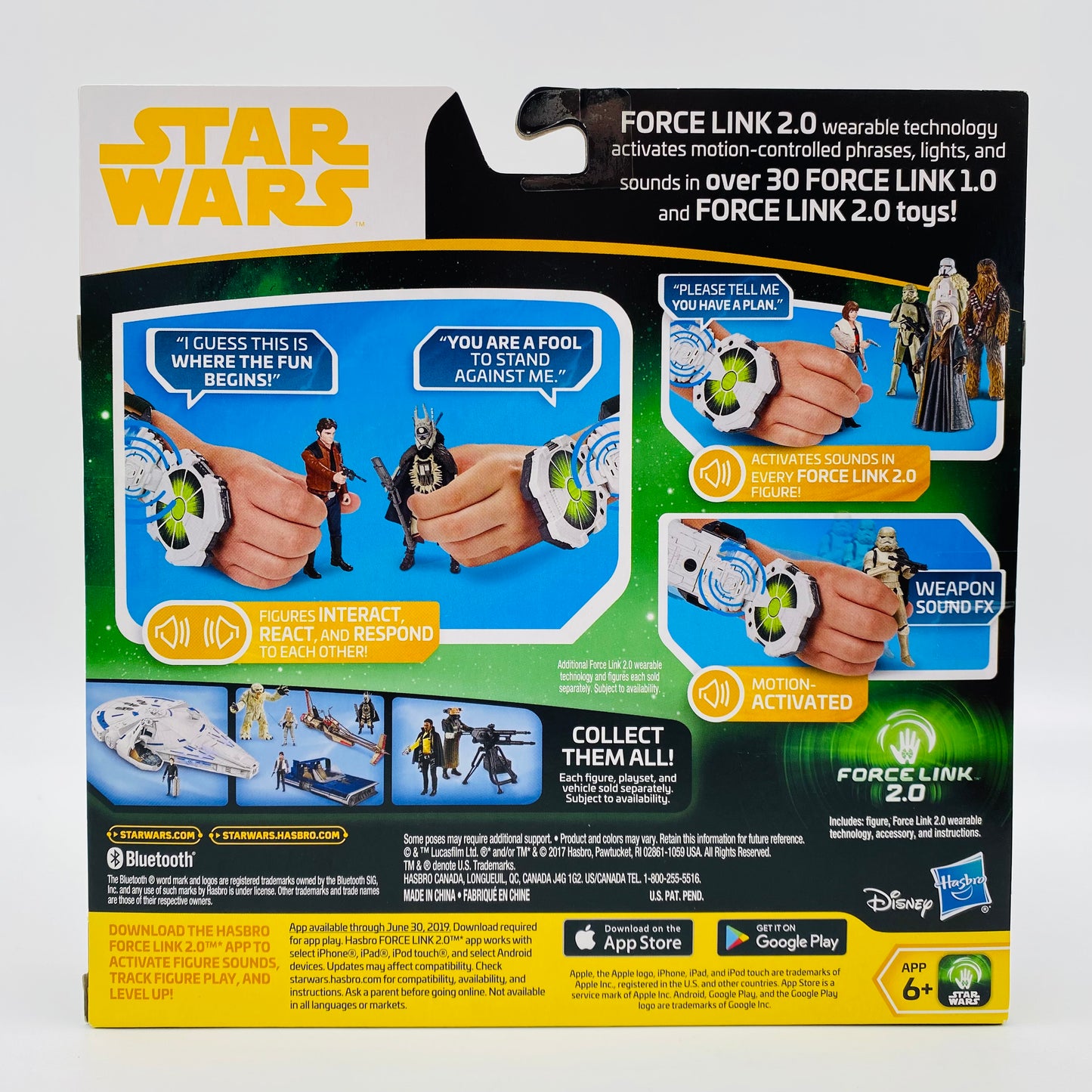 Star Wars Solo Force Link 2.0 Starter Set & Han Solo 3.75” boxed action figure (2018) Hasbro