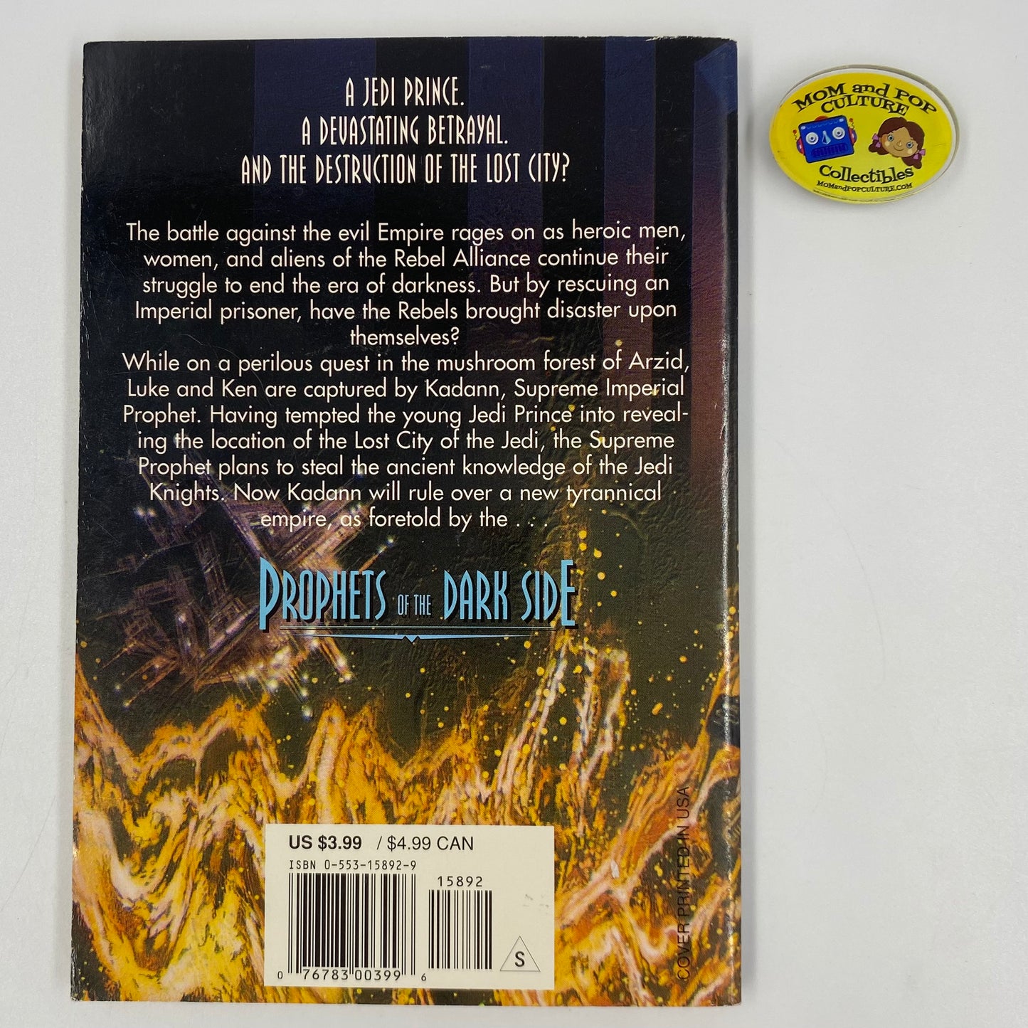 Star Wars Prophets of the Dark Side by Paul and Hollace Davids (1993) Bantam Skylark
