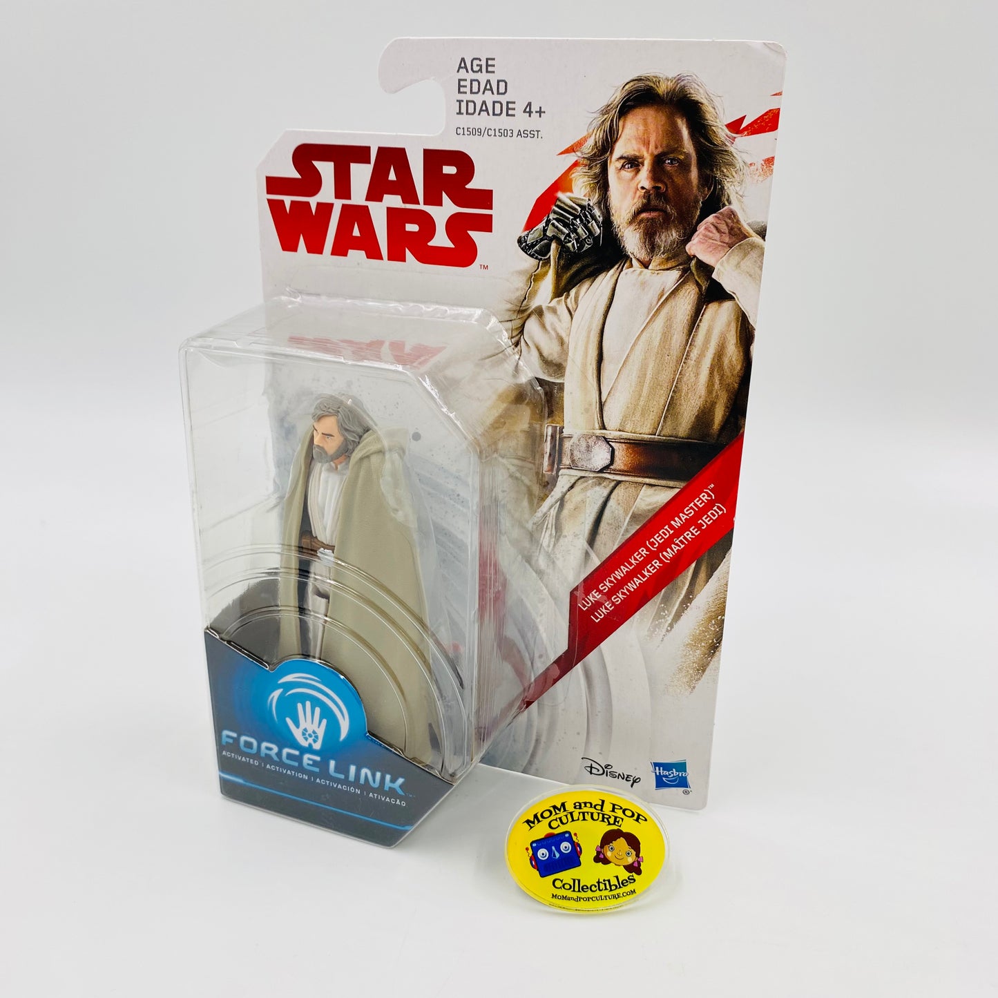 Star Wars The Last Jedi Luke Skywalker (Jedi Master) 3.75” carded action figure (2017) Hasbro