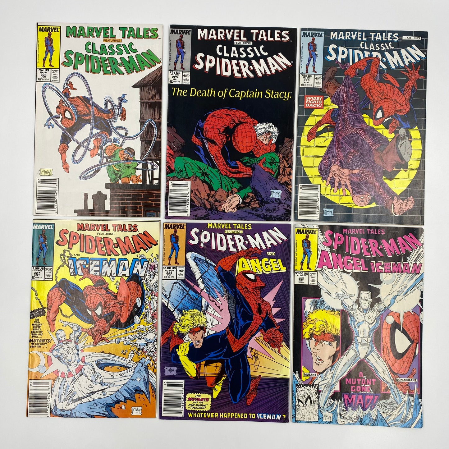 Marvel Tales Starring Spider-Man & the X-Men #224-239 “Todd McFarlane” (1989-1990) Marvel (FN)