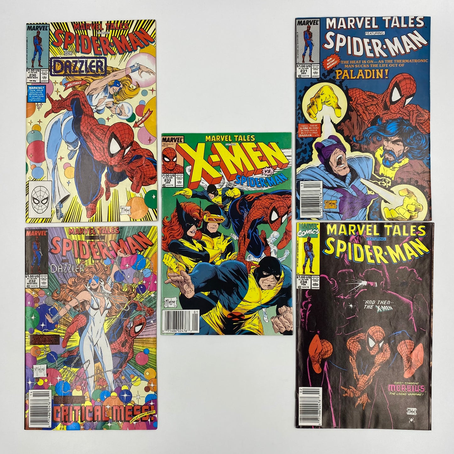 Marvel Tales Starring Spider-Man & the X-Men #224-239 “Todd McFarlane” (1989-1990) Marvel (FN)