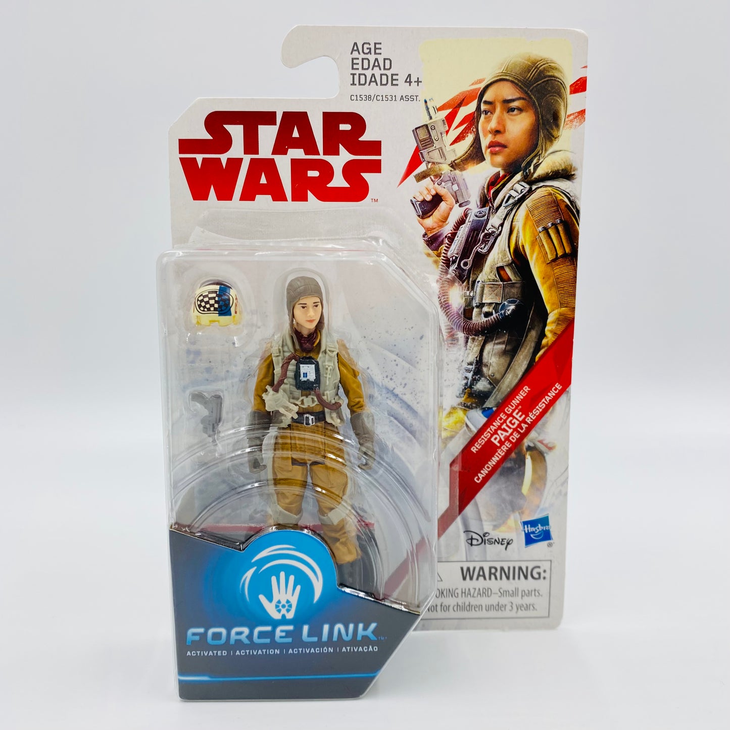 Star Wars The Last Jedi Resistance Gunner Paige Tico & Resistance Tech Rose Tico 3.75” carded action figures (2017) Hasbro