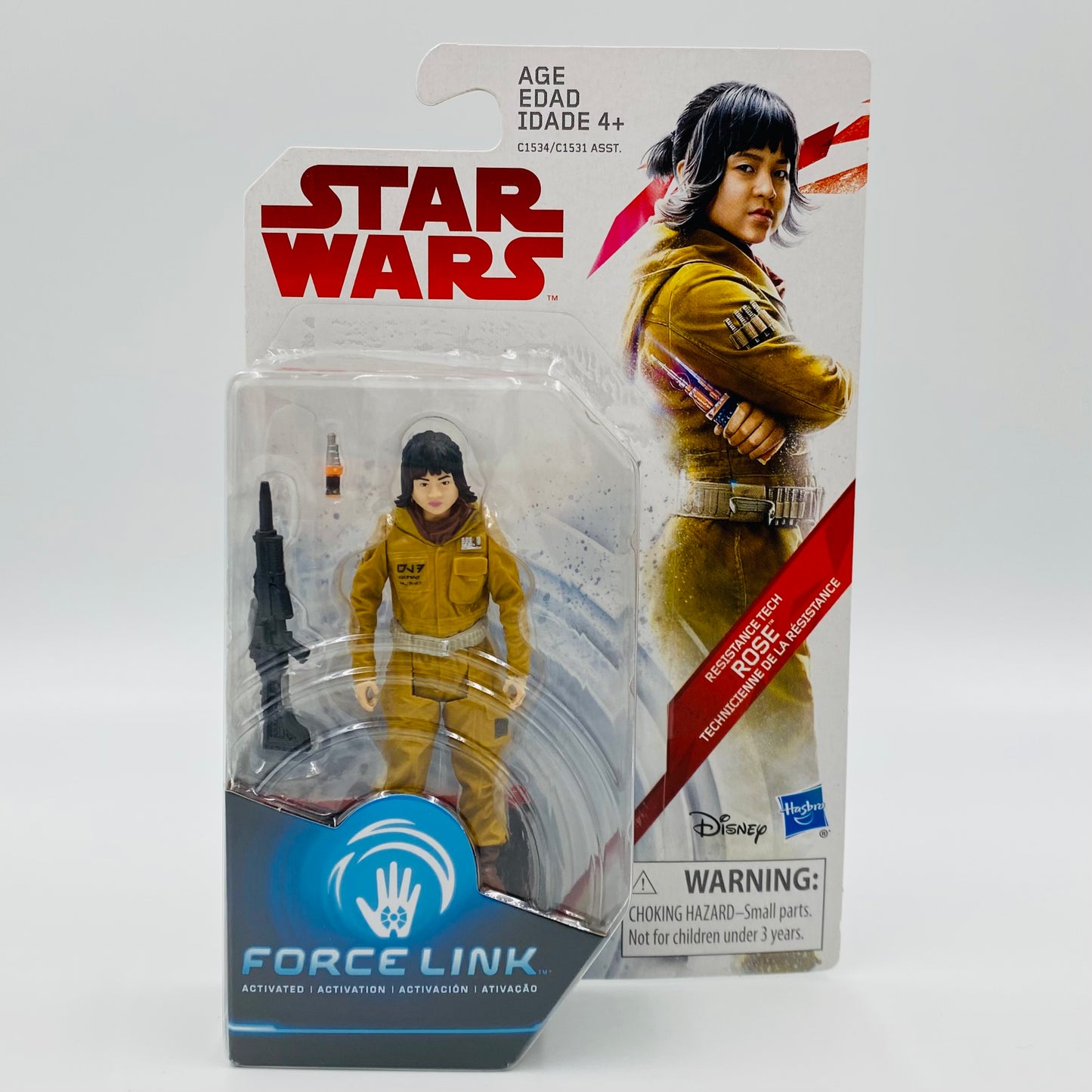 Star Wars The Last Jedi Resistance Gunner Paige Tico & Resistance Tech Rose Tico 3.75” carded action figures (2017) Hasbro