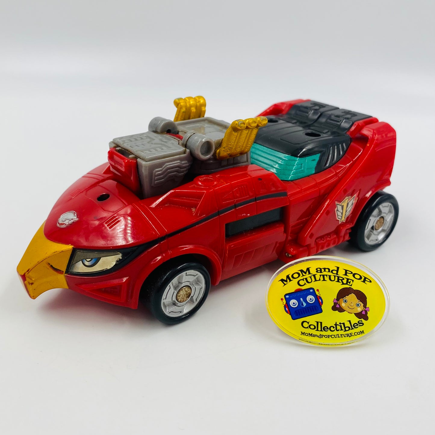 Power Rangers RPM Red Eagle Racer Zord loose vehicle (2008) Bandai