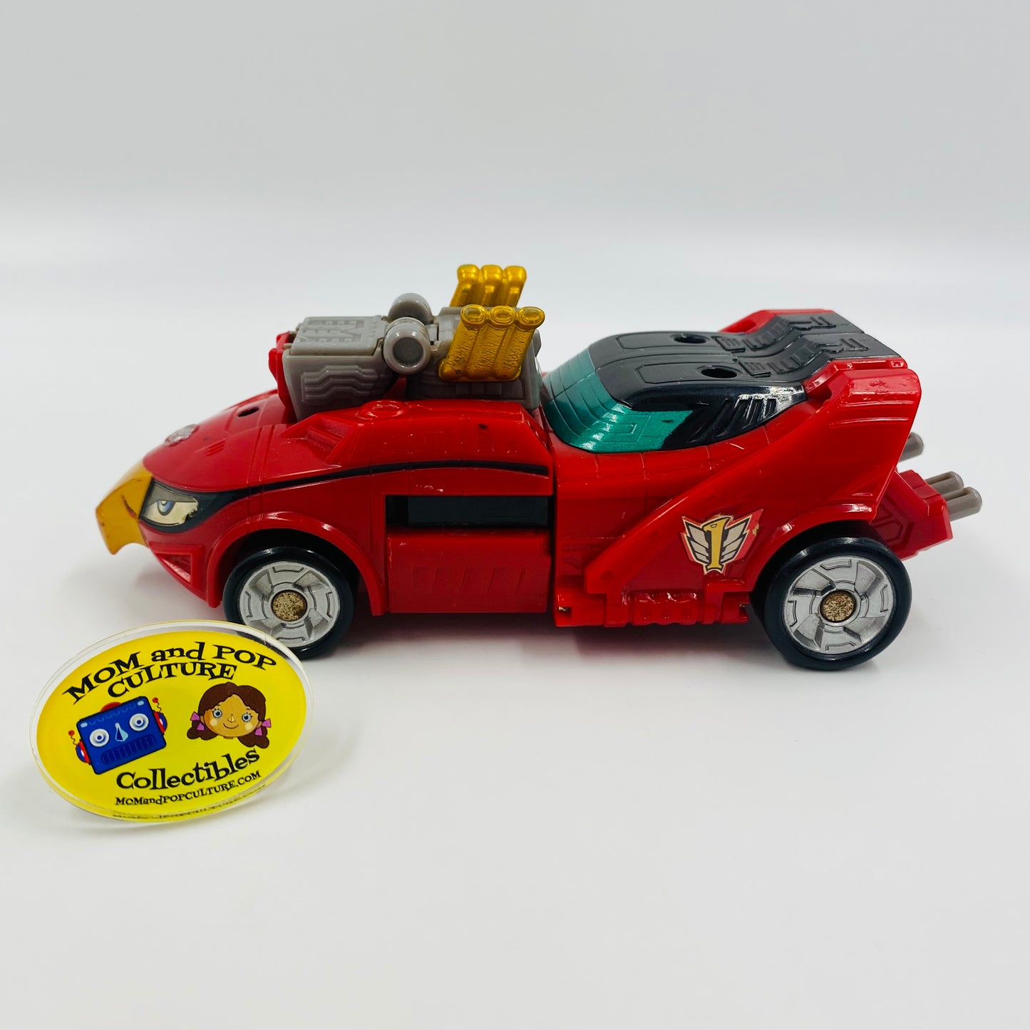 Power Rangers RPM Red Eagle Racer Zord loose vehicle (2008) Bandai