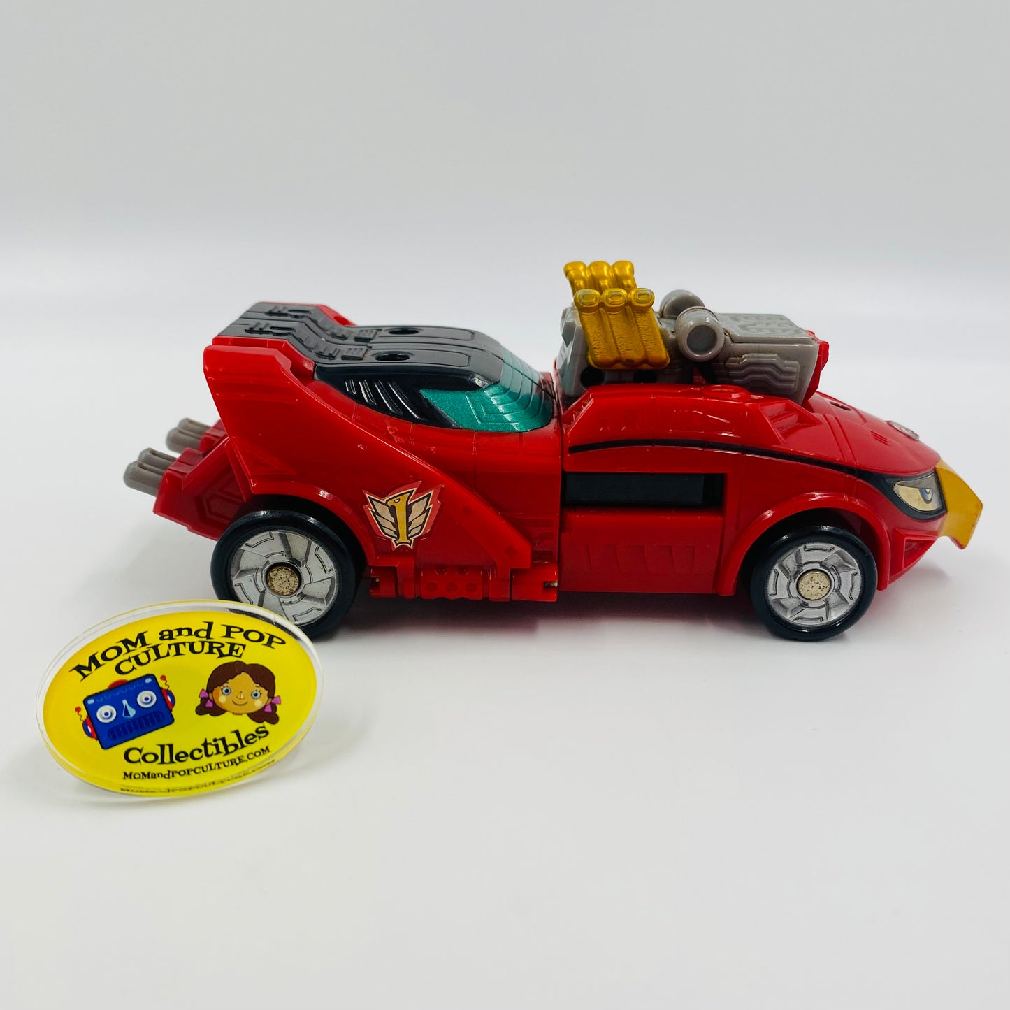 Power Rangers RPM Red Eagle Racer Zord loose vehicle (2008) Bandai