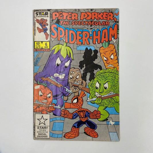 Peter Porker The Spectacular Spider-Ham #6 (1986) Marvel/Star (GD+)