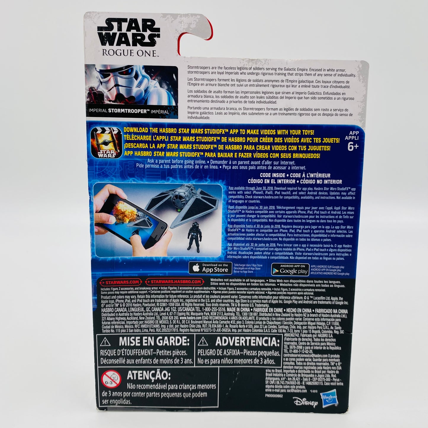 Star Wars Rogue One Imperial Stormtrooper 3.75” carded action figure (2016) Hasbro