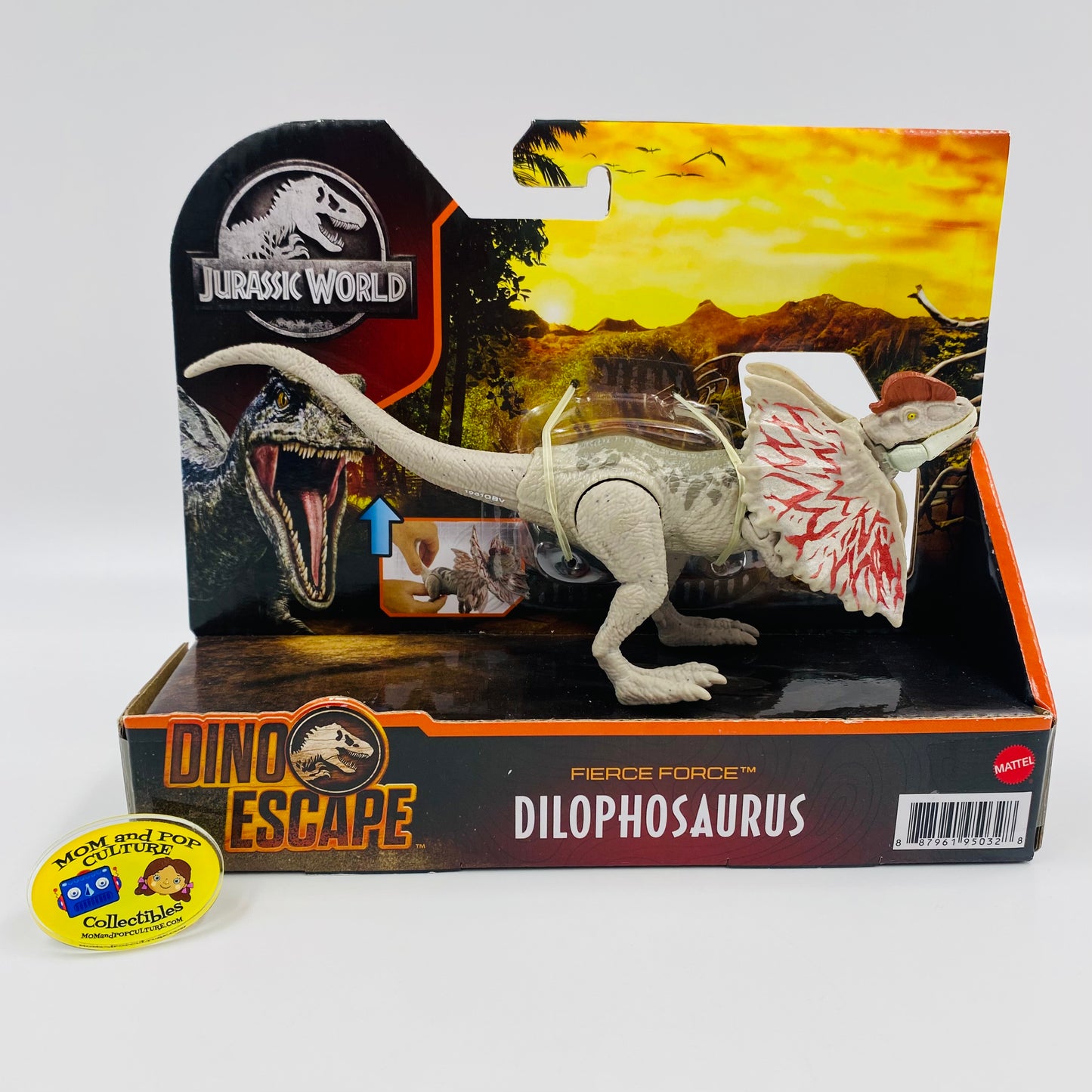 Jurassic World Dino Escape Fierce Force Dilophosaurus carded action figure (2021) Mattel