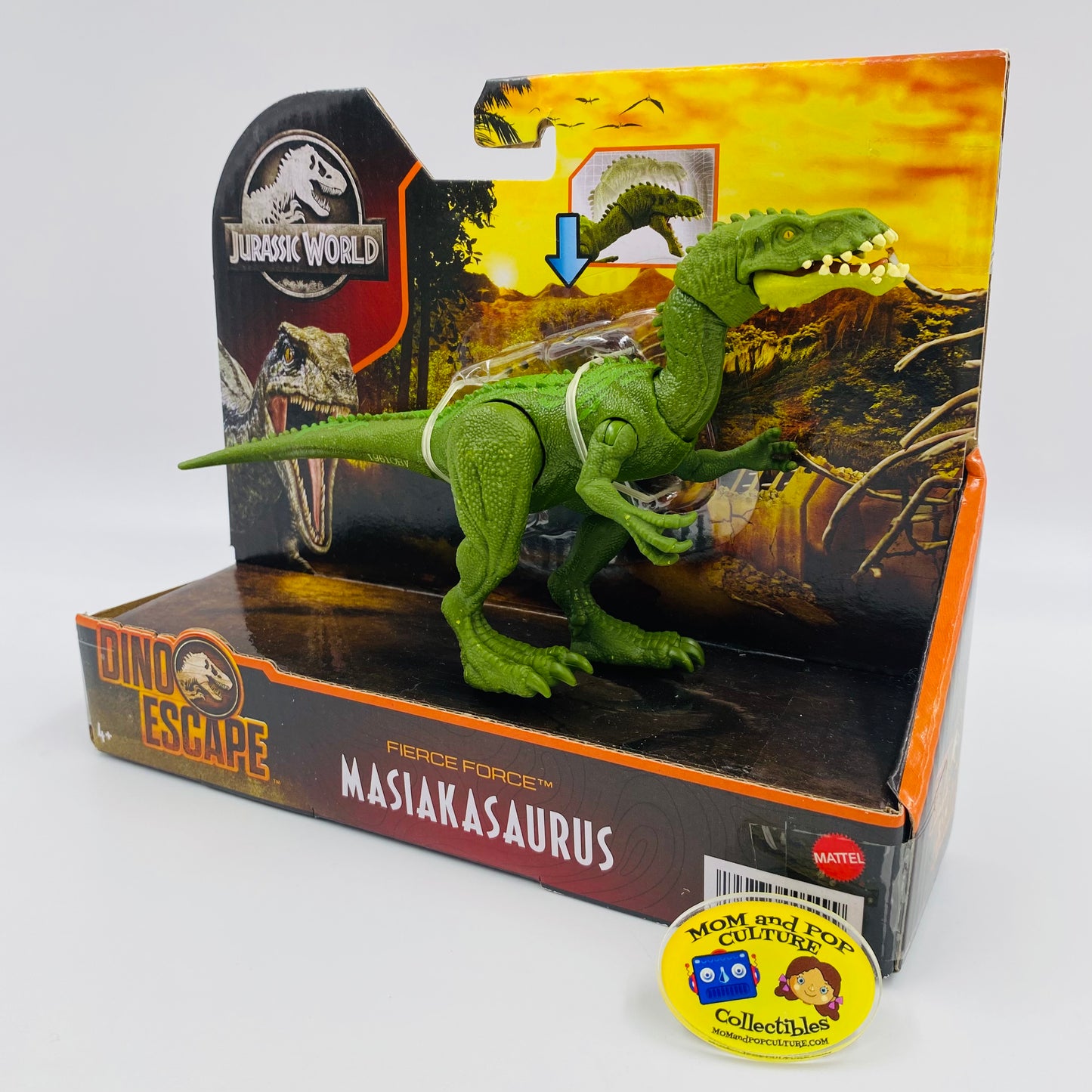 Jurassic World Dino Escape Fierce Force Masiakasaurus (green) carded action figure (2021) Mattel