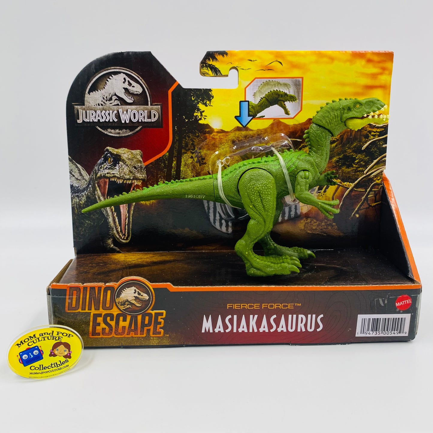 Jurassic World Dino Escape Fierce Force Masiakasaurus (green) carded action figure (2021) Mattel