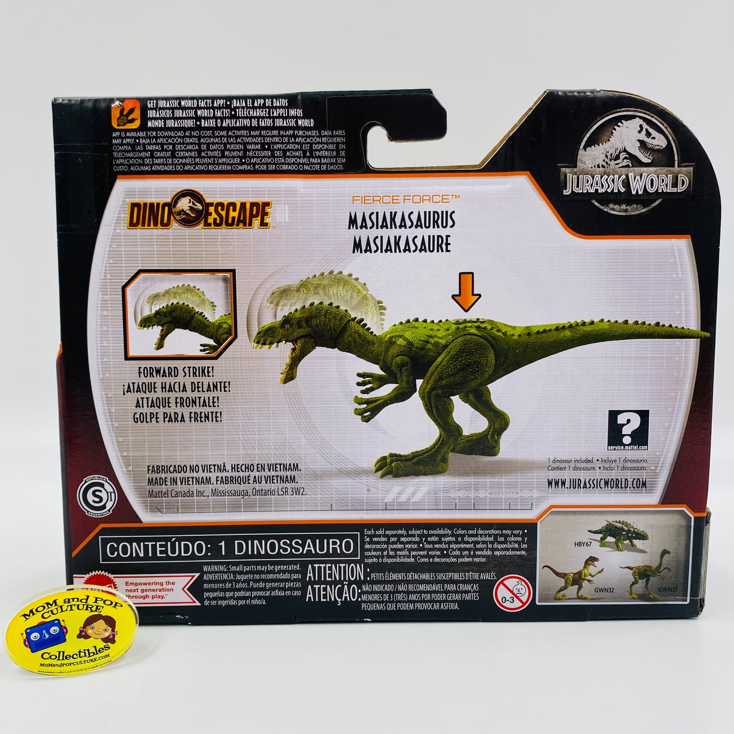 Jurassic World Dino Escape Fierce Force Masiakasaurus (green) carded action figure (2021) Mattel