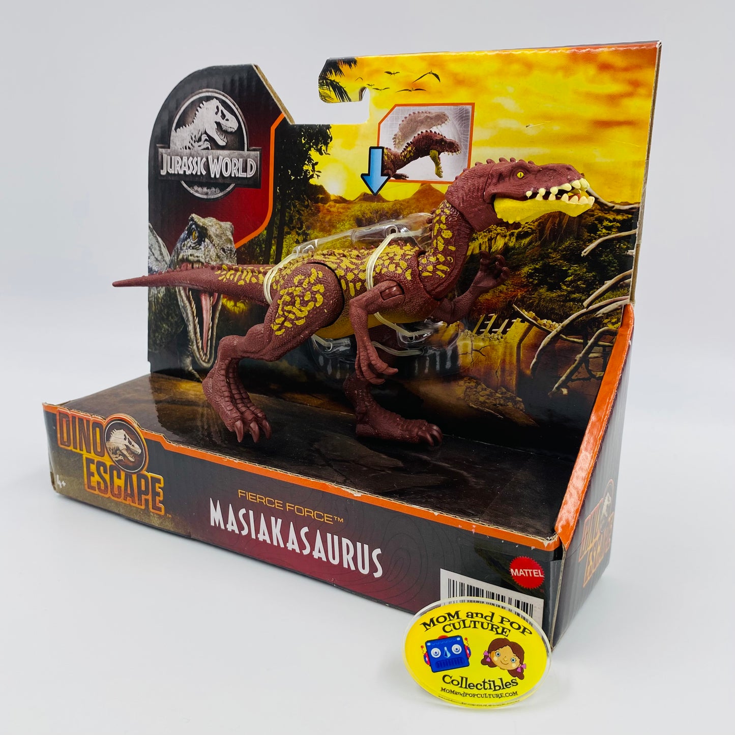 Jurassic World Dino Escape Fierce Force Masiakasaurus (brown) carded action figure (2021) Mattel