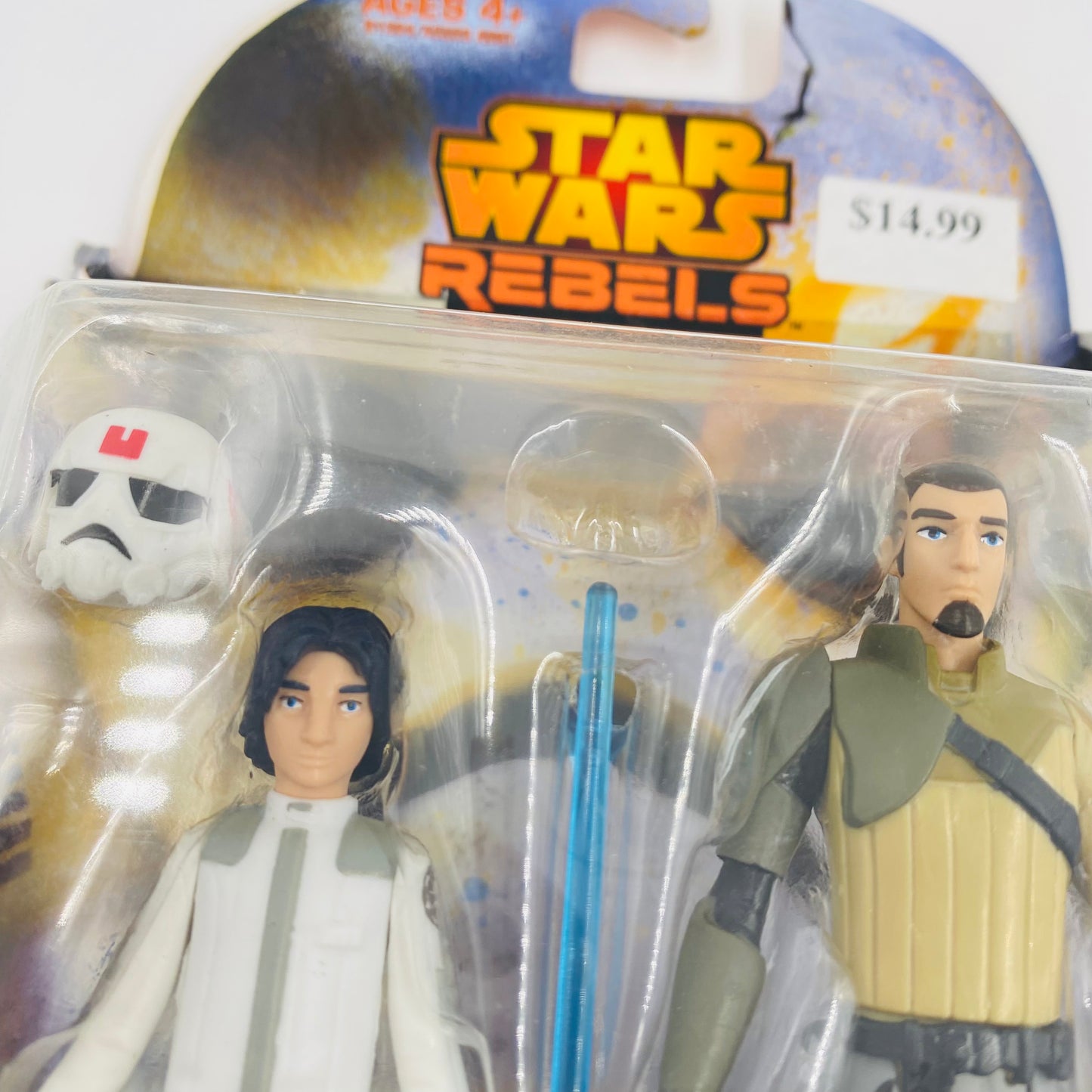 Star Wars Rebels Mission Series Ezra Bridger (Cadet) & Kanan Jarrus 3.75” carded action figures (2015) Hasbro