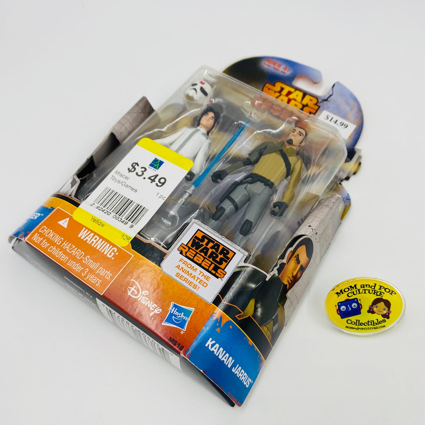 Star Wars Rebels Mission Series Ezra Bridger (Cadet) & Kanan Jarrus 3.75” carded action figures (2015) Hasbro