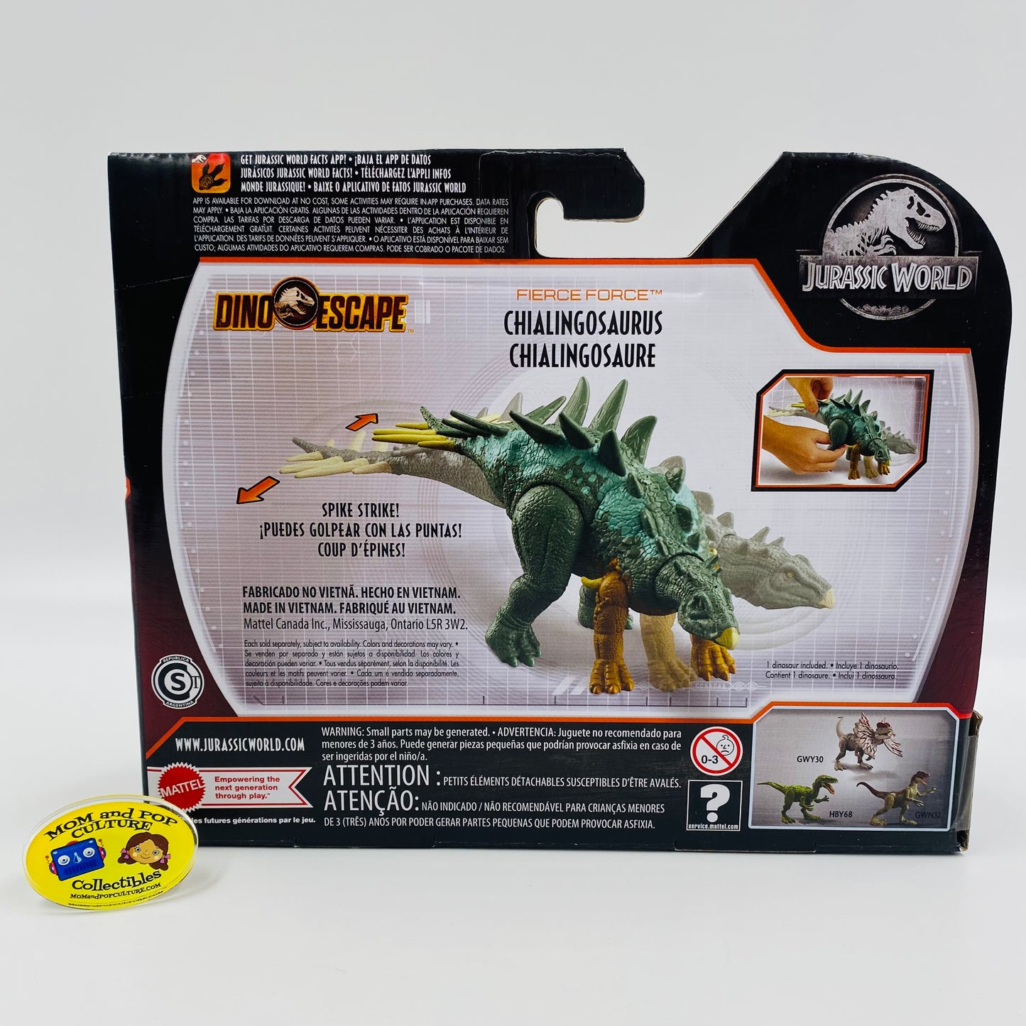 Jurassic World Dino Escape Fierce Force Chialingosaurus carded action figure (2021) Mattel