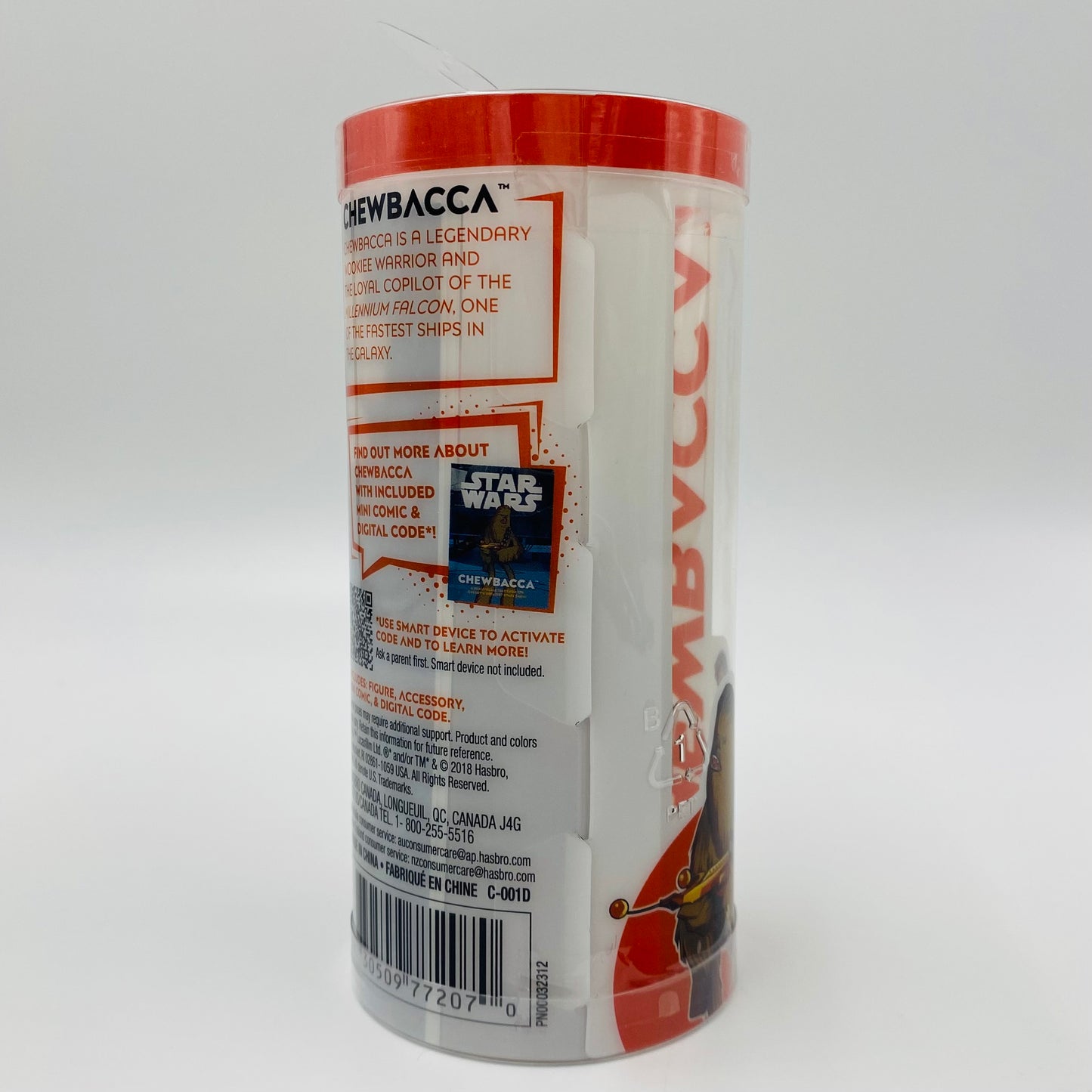 Star Wars Galaxy of Adventures Chewbacca 3.75” tubed action figure (2018) Hasbro