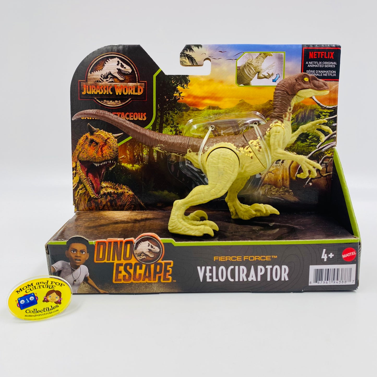 Jurassic World Camp Cretaceous Dino Escape Fierce Force Velociraptor carded action figure (2021) Mattel