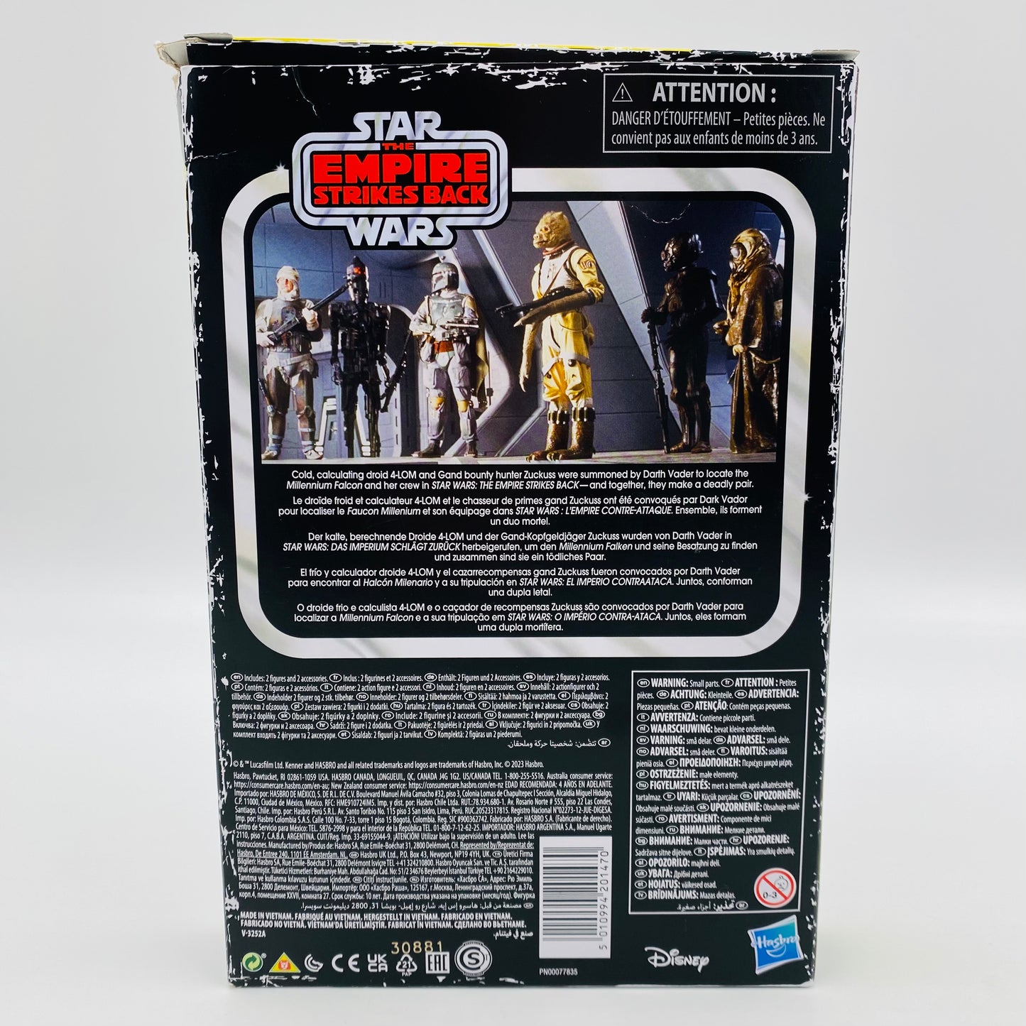 Star Wars Retro Collection The Empire Strikes Back Zuckuss & 4-LOM 3.75” carded action figures (2023) Kenner (Hasbro)