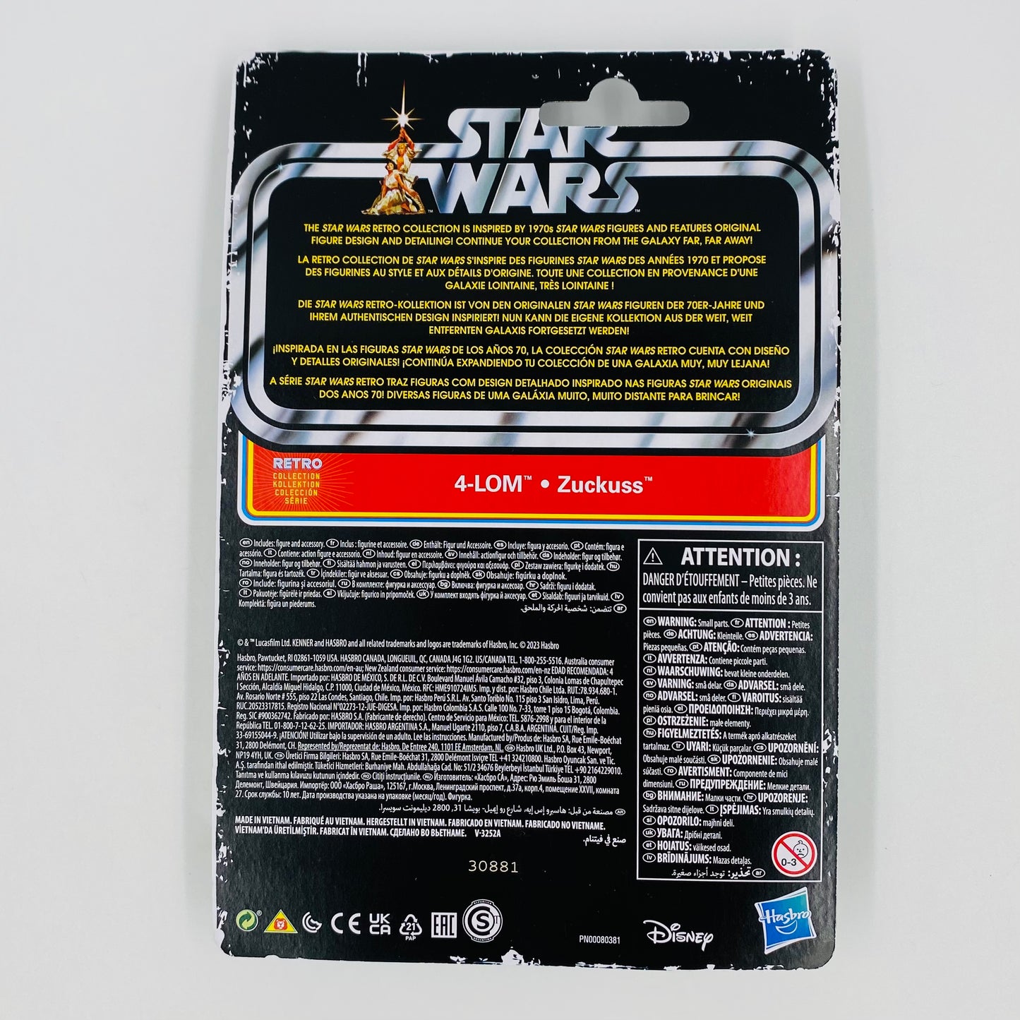 Star Wars Retro Collection The Empire Strikes Back Zuckuss & 4-LOM 3.75” carded action figures (2023) Kenner (Hasbro)