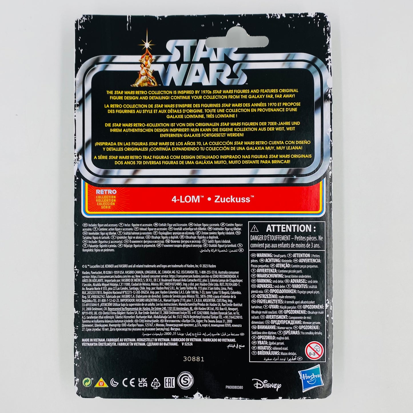 Star Wars Retro Collection The Empire Strikes Back Zuckuss & 4-LOM 3.75” carded action figures (2023) Kenner (Hasbro)