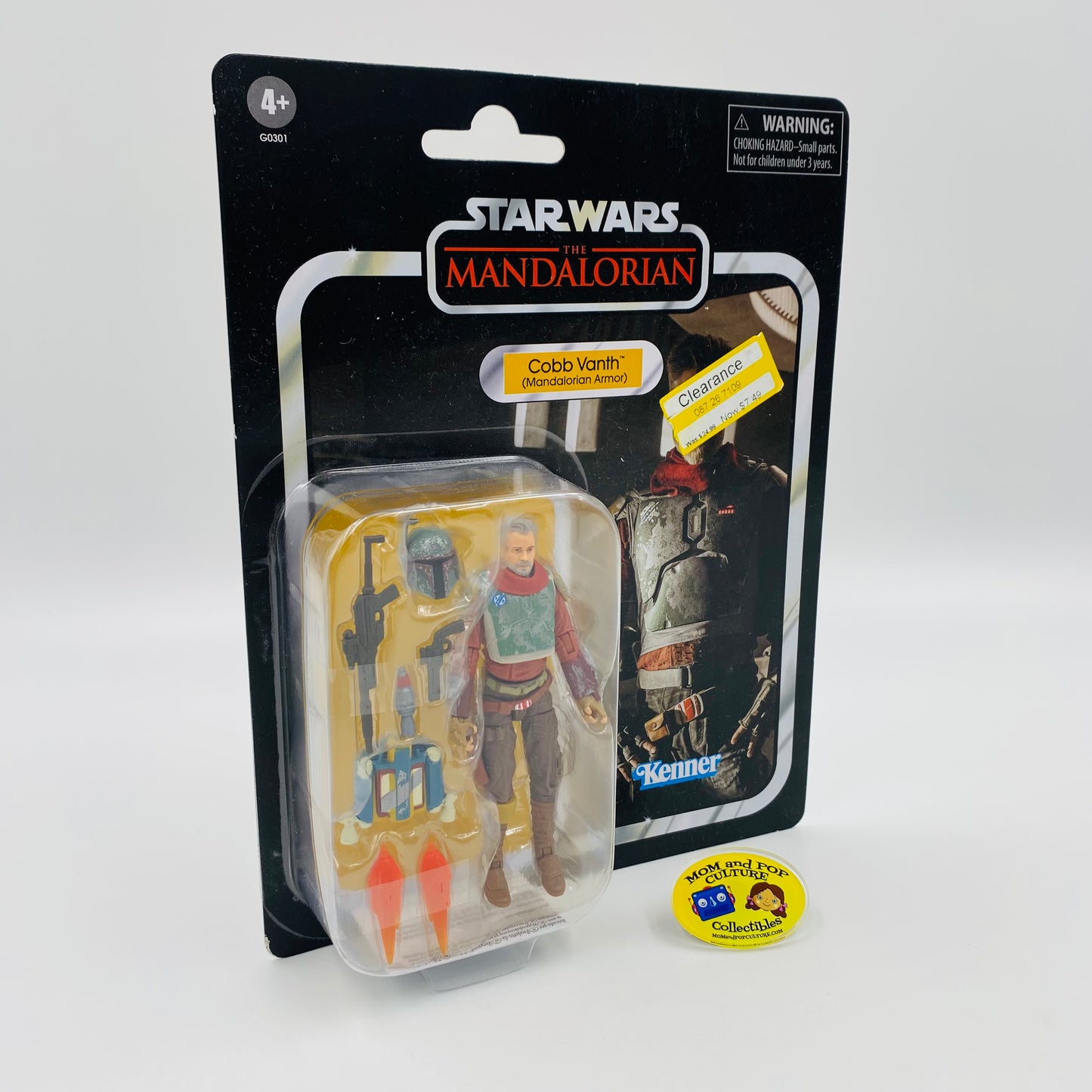 Star Wars The Vintage Collection Cobb Vanth (Mandalorian Armor) Deluxe carded 3.75” action figure (2024) Kenner (Hasbro)