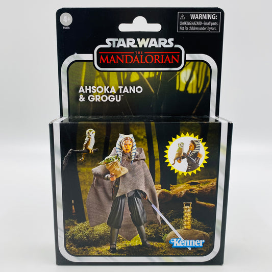 Star Wars The Vintage Collection Ahsoka Tano & Grogu Deluxe carded 3.75” action figures (2022) Kenner (Hasbro)