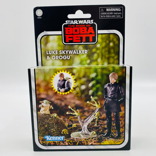 Star Wars The Vintage Collection Luke Skywalker & Grogu Deluxe carded 3.75” action figures (2023) Kenner (Hasbro)