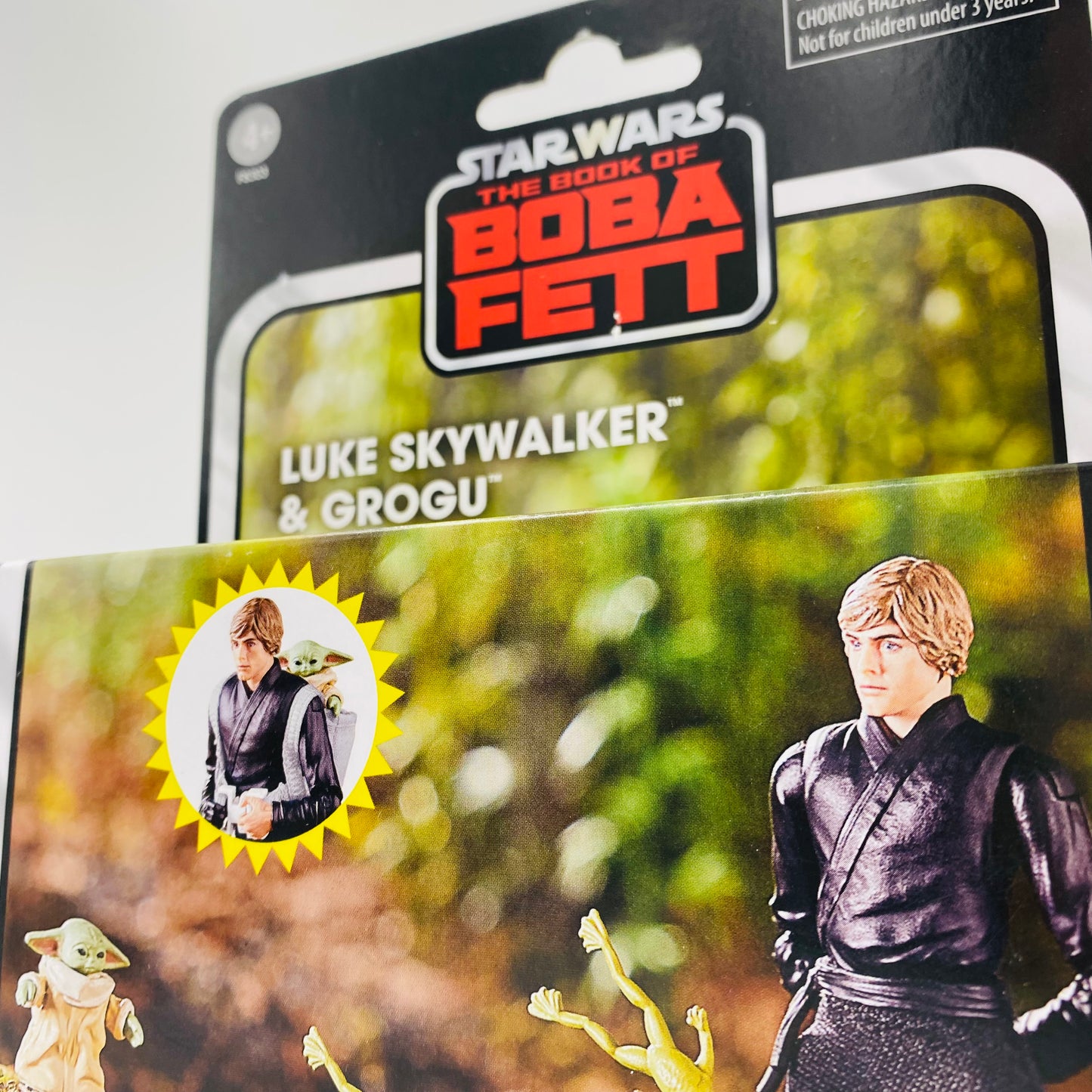 Star Wars The Vintage Collection Luke Skywalker & Grogu Deluxe carded 3.75” action figures (2023) Kenner (Hasbro)