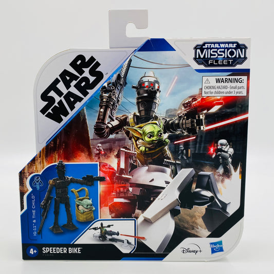 Star Wars Mission Fleet IG-11 & The Child (Grogu) with Speeder Bike boxed figures & vehicle (2021) Hasbro